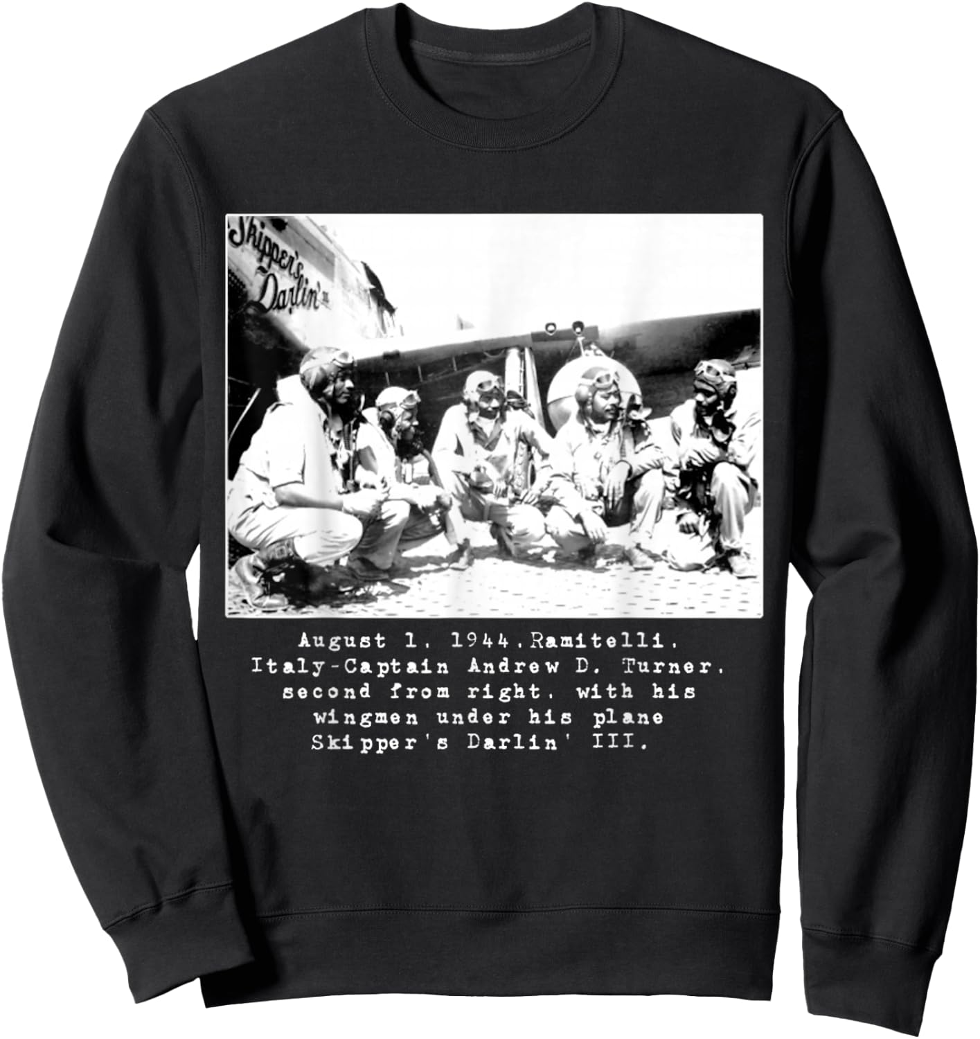 Tuskegee Historic Air Men Sweatshirt - Sweatshirt | Black