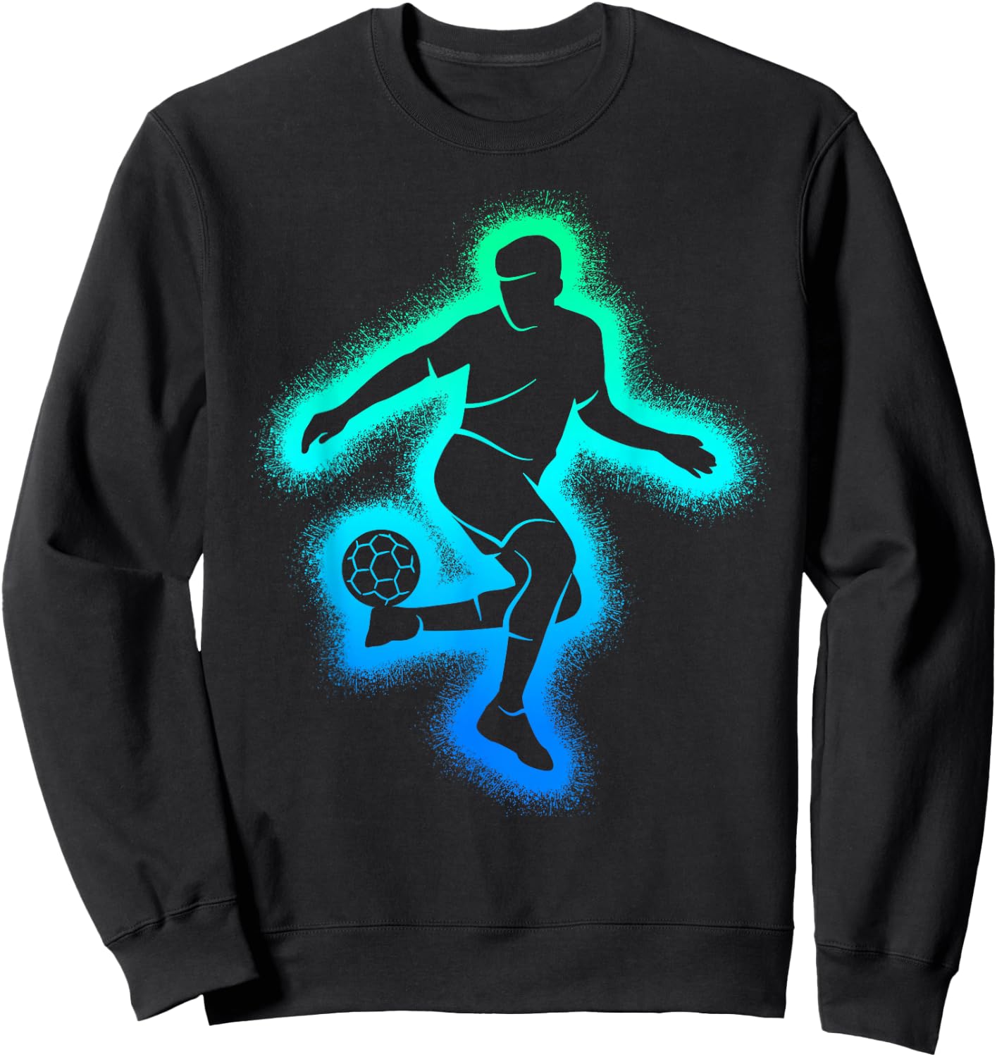 Soccer Game Kids Men Boys Soccer Player Sweatshirt - Sweatshirt | Black