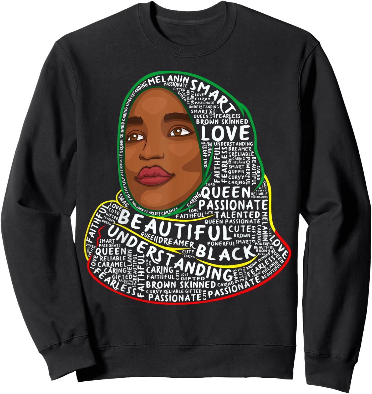 Ilhan Omar Black History Month Women African Muslim Hijab Sweatshirt - Sweatshirt | Black