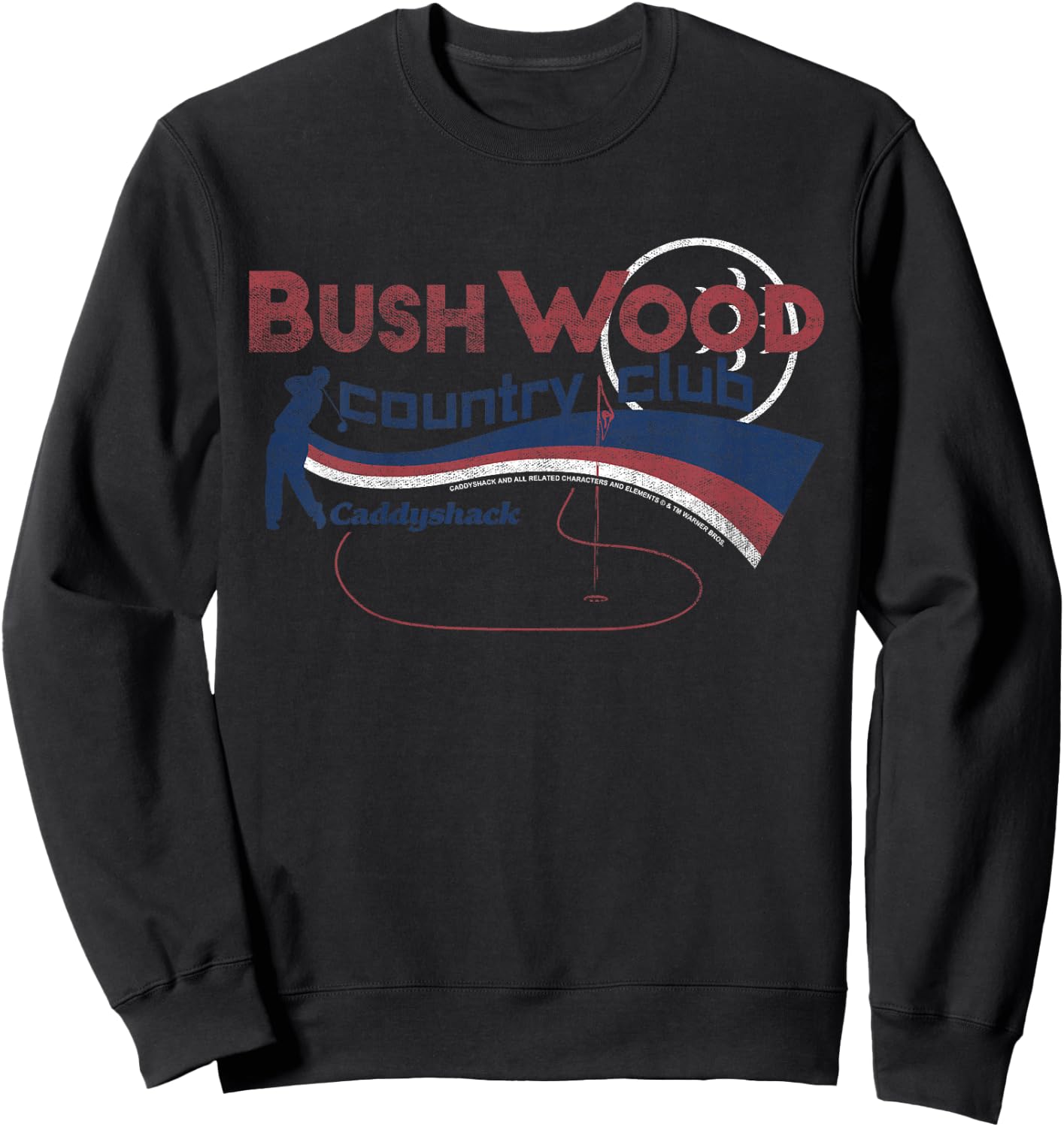 Kids Caddyshack Bushwood Country Club Americana Sweatshirt - Sweatshirt | Black