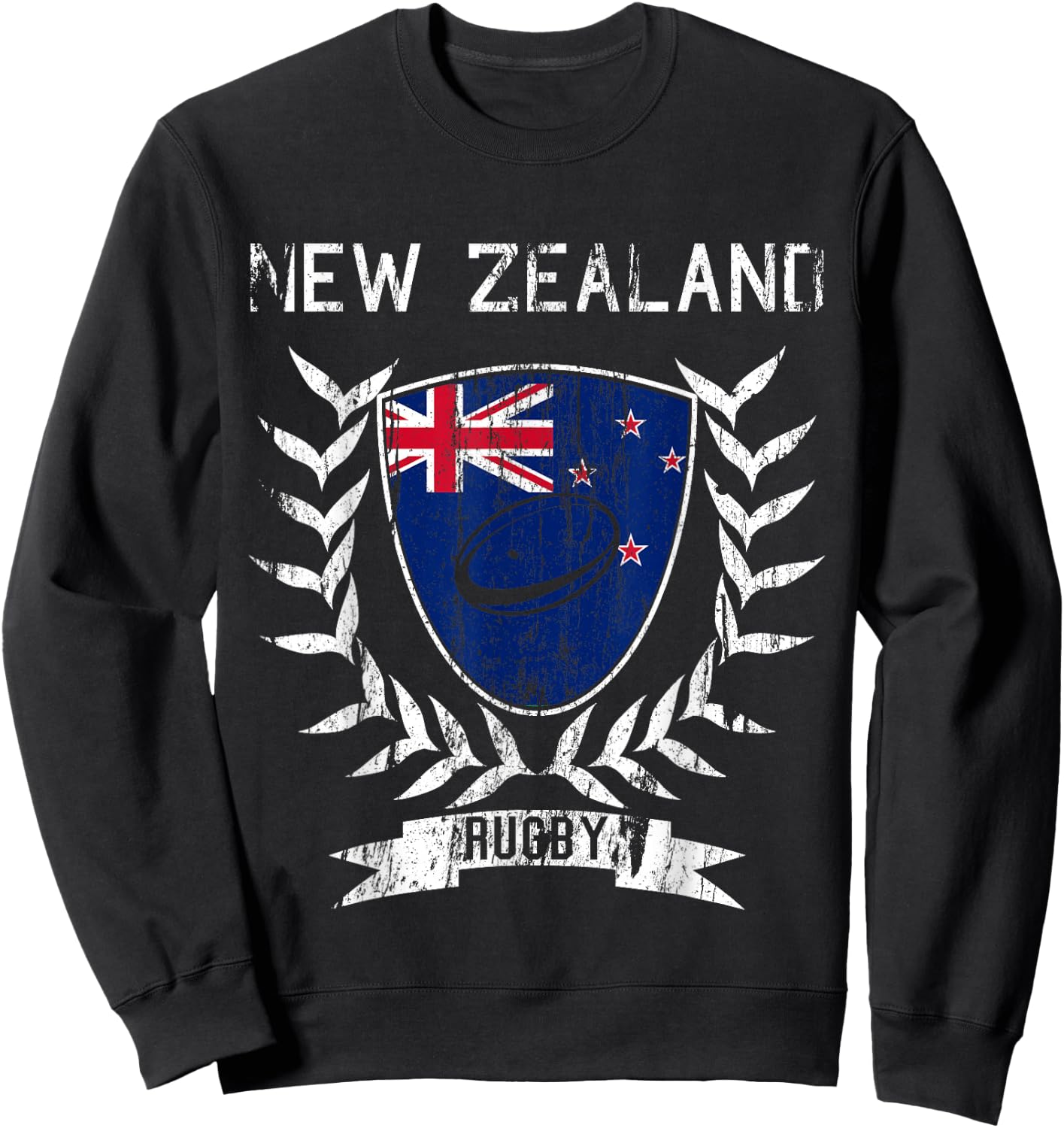 New Zealand Rugby Jersey 2021 Rugby Sweatshirt - Sweatshirt | Black