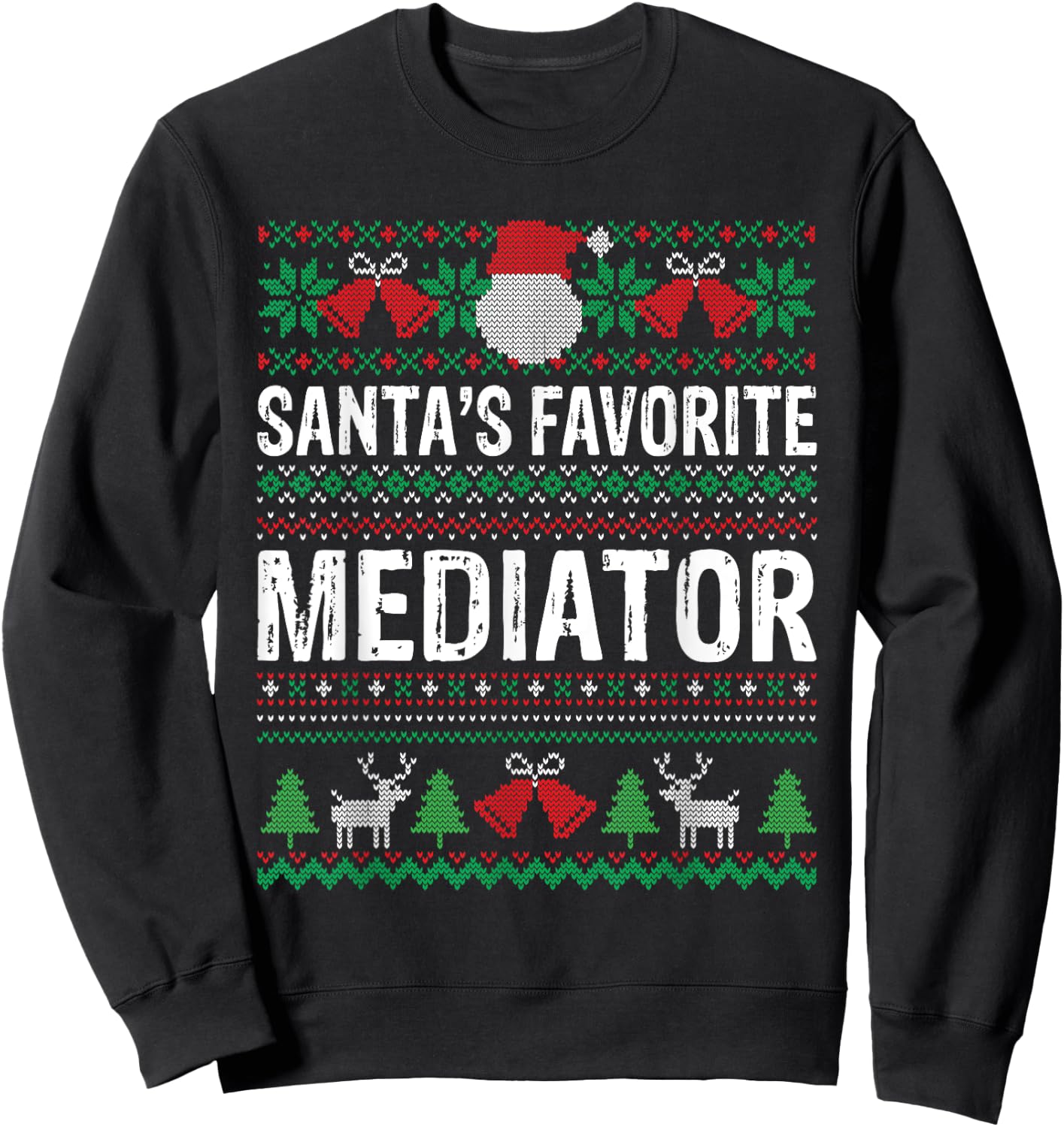 Mediator Christmas - Santas Favorite Mediator Xmas Sweatshirt - Sweatshirt | Black