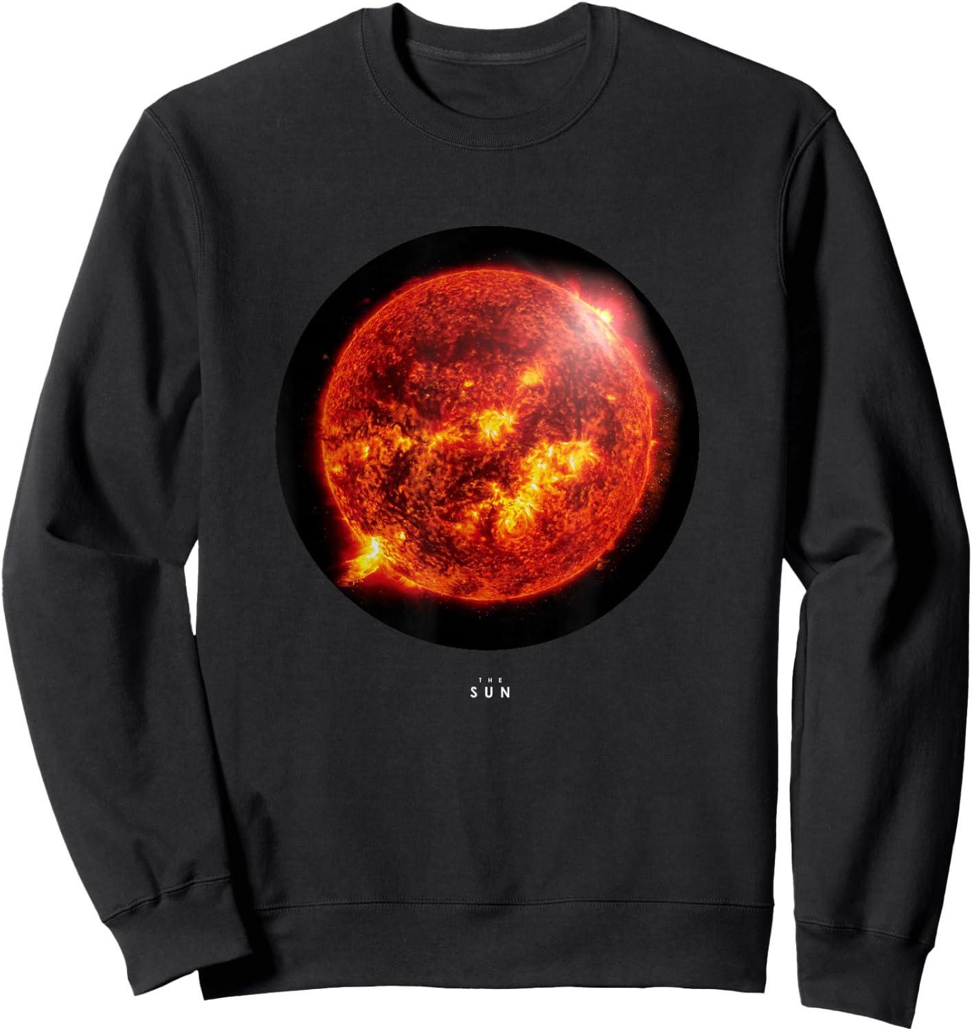 The Sun - Realistic Render Star Solar System Astronomy Sweatshirt - Sweatshirt | Black