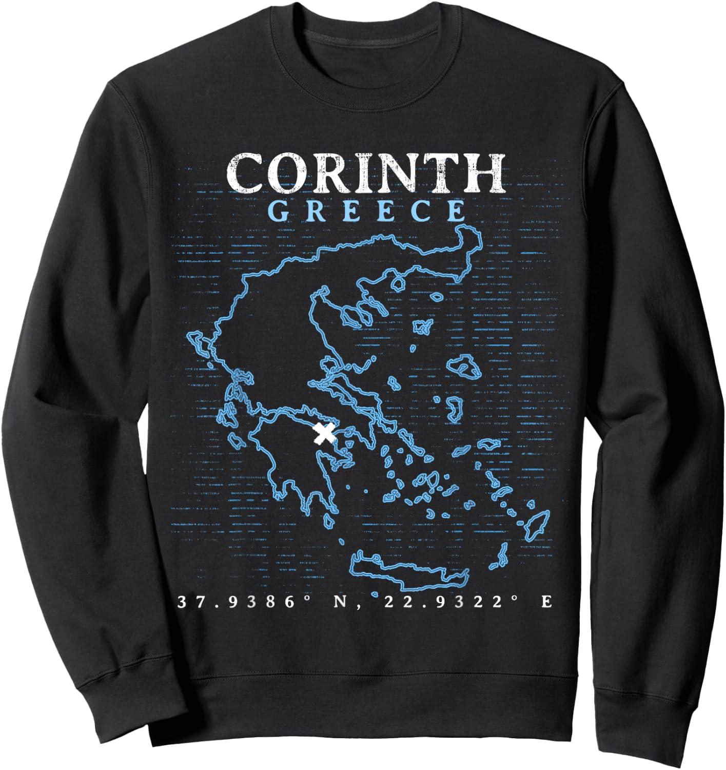 Greece Corinth Sweatshirt - Sweatshirt | Black