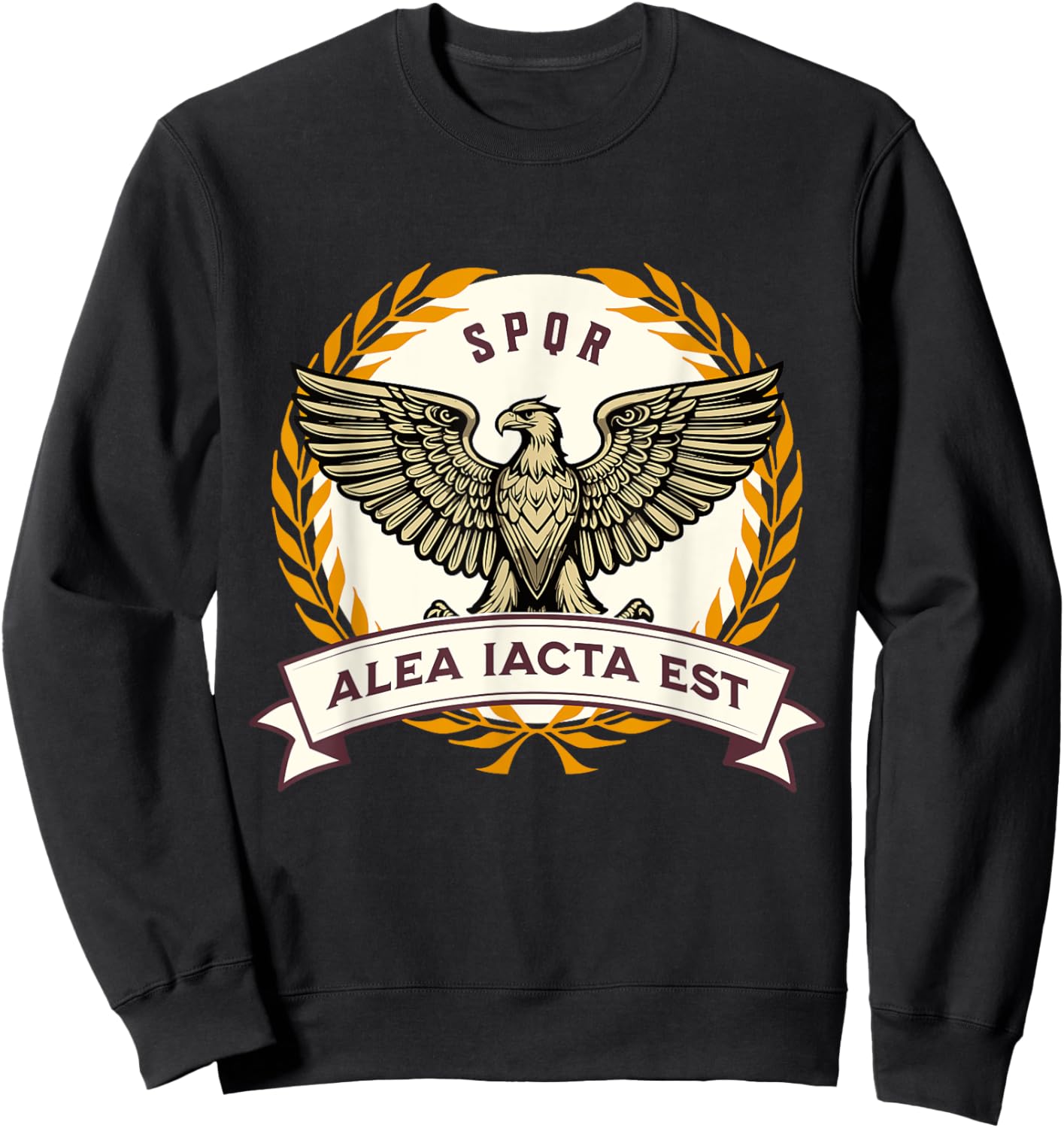 Alea Iacta Est Julius Caesar Quote the Die is Cast Sweatshirt - Sweatshirt | Black