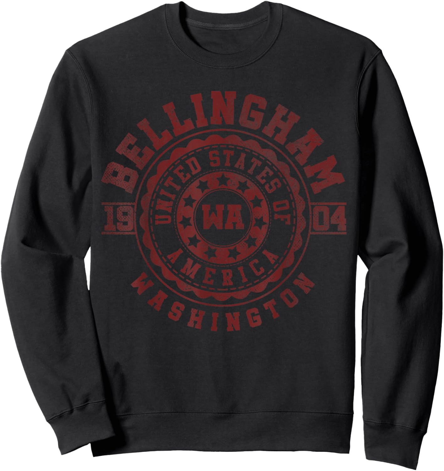 Bellingham WA | Washington | Vintage City Apparels Sweatshirt - Sweatshirt | Black