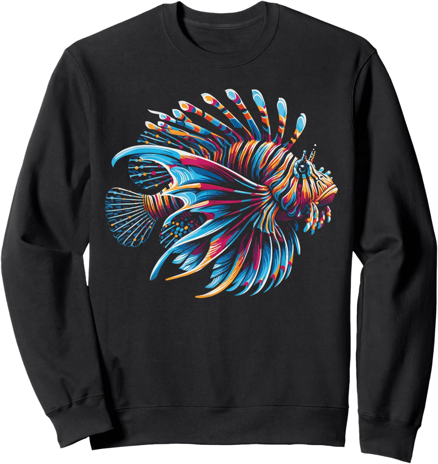 Lionfish Lion Fish Lover Sweatshirt - Sweatshirt | Black
