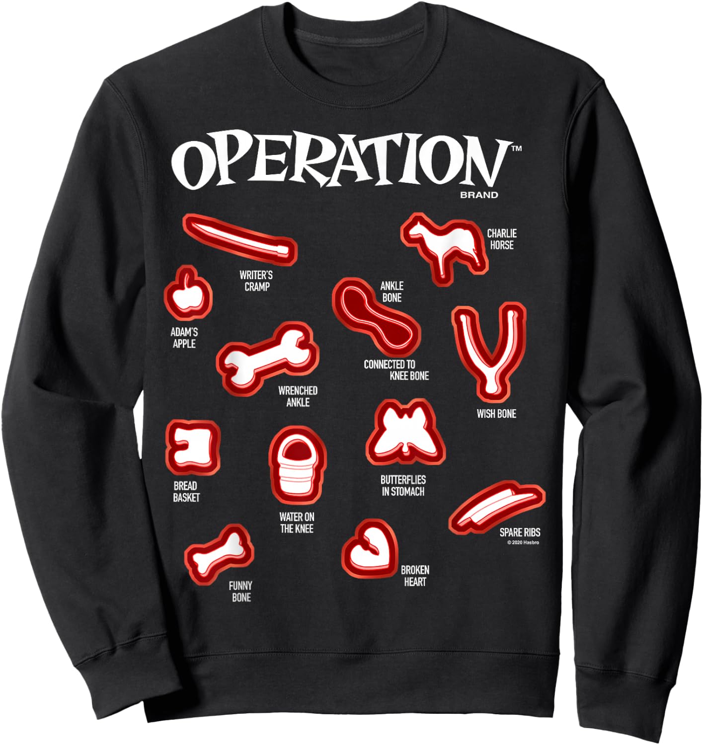 Operation Classic Icon & Game Pieces Sweatshirt - Sweatshirt | Black