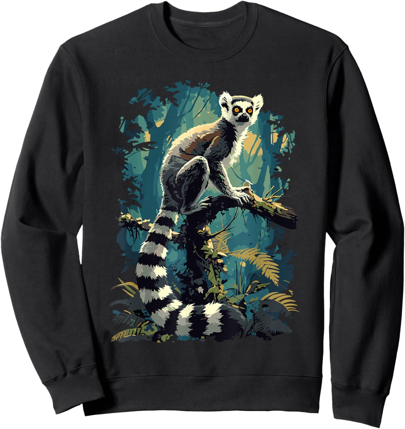 Lemurs Lemur Sweatshirt - Sweatshirt | Black