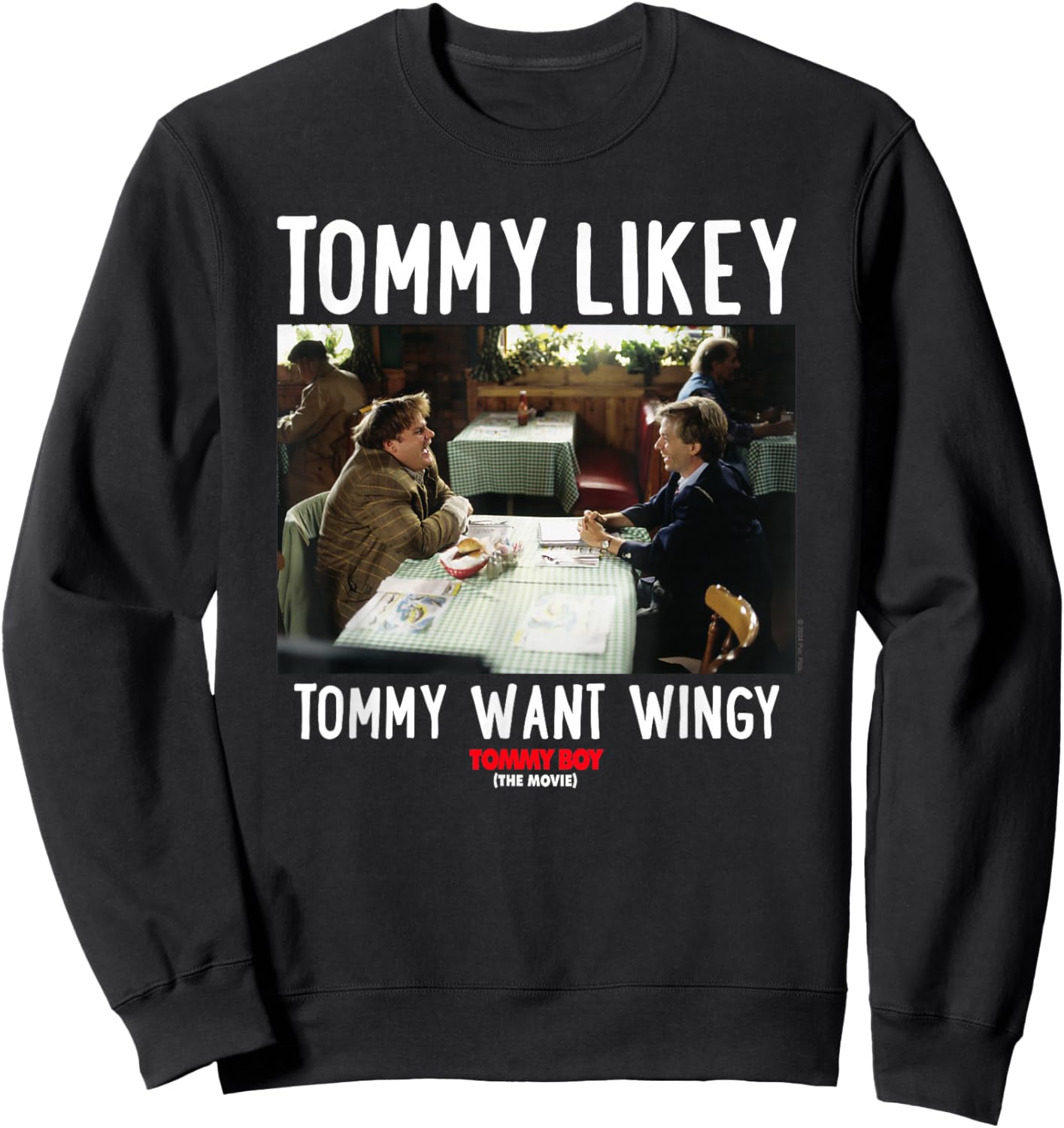 Tommy Boy Tommy Likey , Small, Black Sweatshirt - Sweatshirt | Black