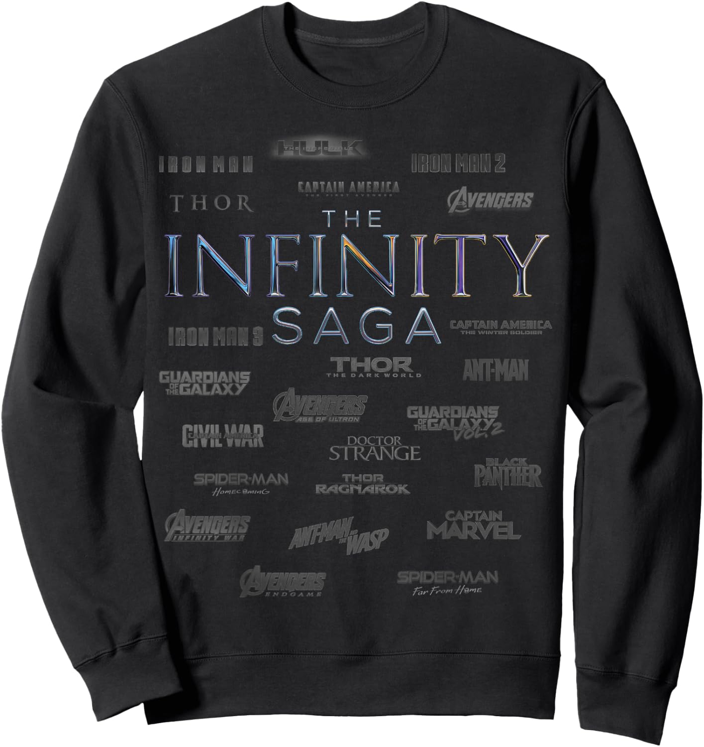 Marvel The Infinity Saga Logo Surround Sweatshirt - Sweatshirt | Black