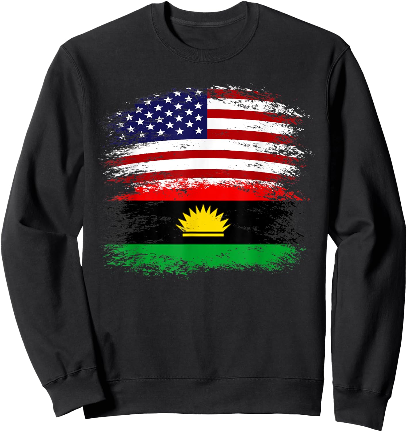 Biafra American Flag Vintage Retro Gift Sweatshirt - Sweatshirt | Black