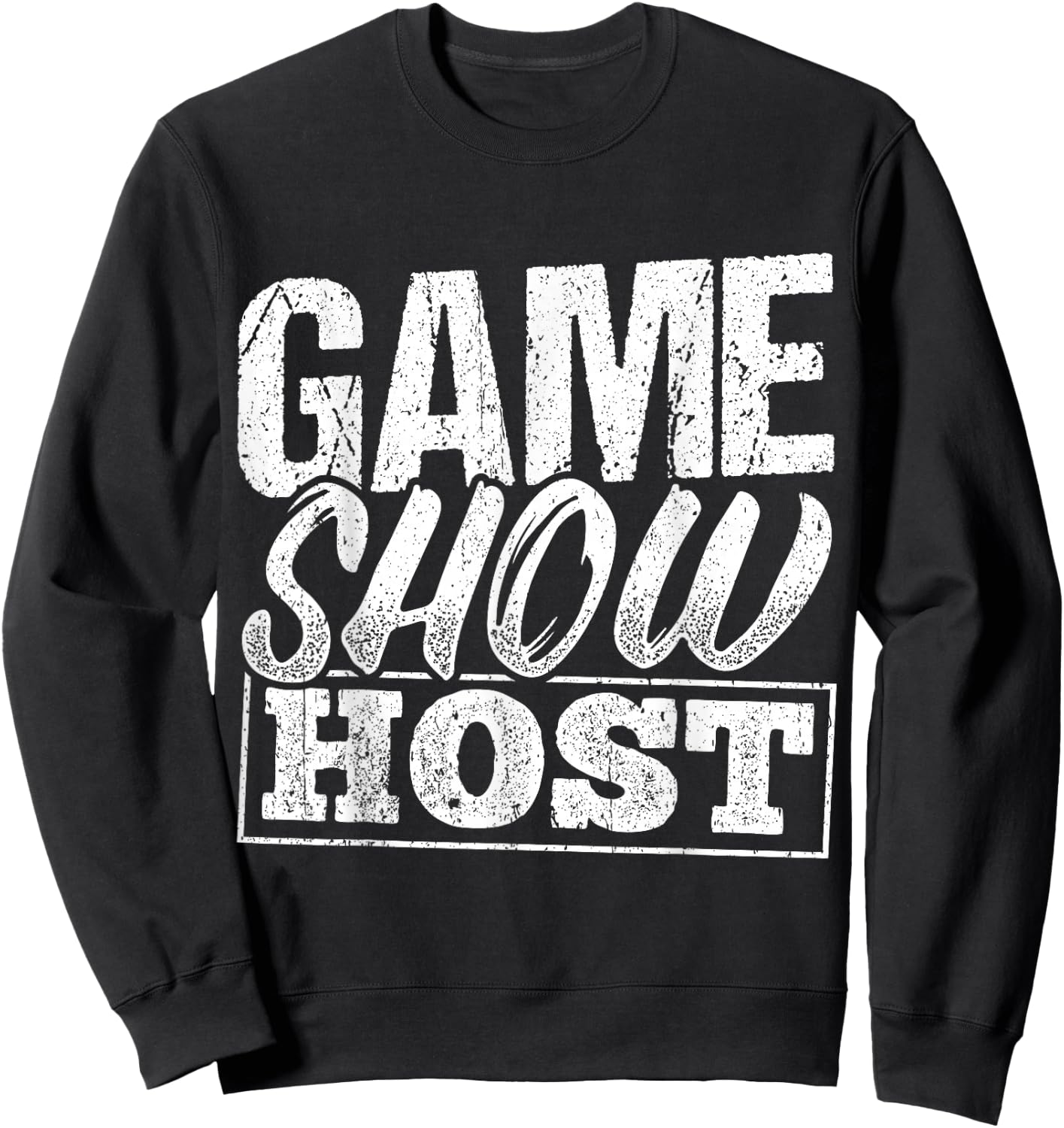 Game show host - party trivia night gamer entertainment Sweatshirt - Sweatshirt | Black
