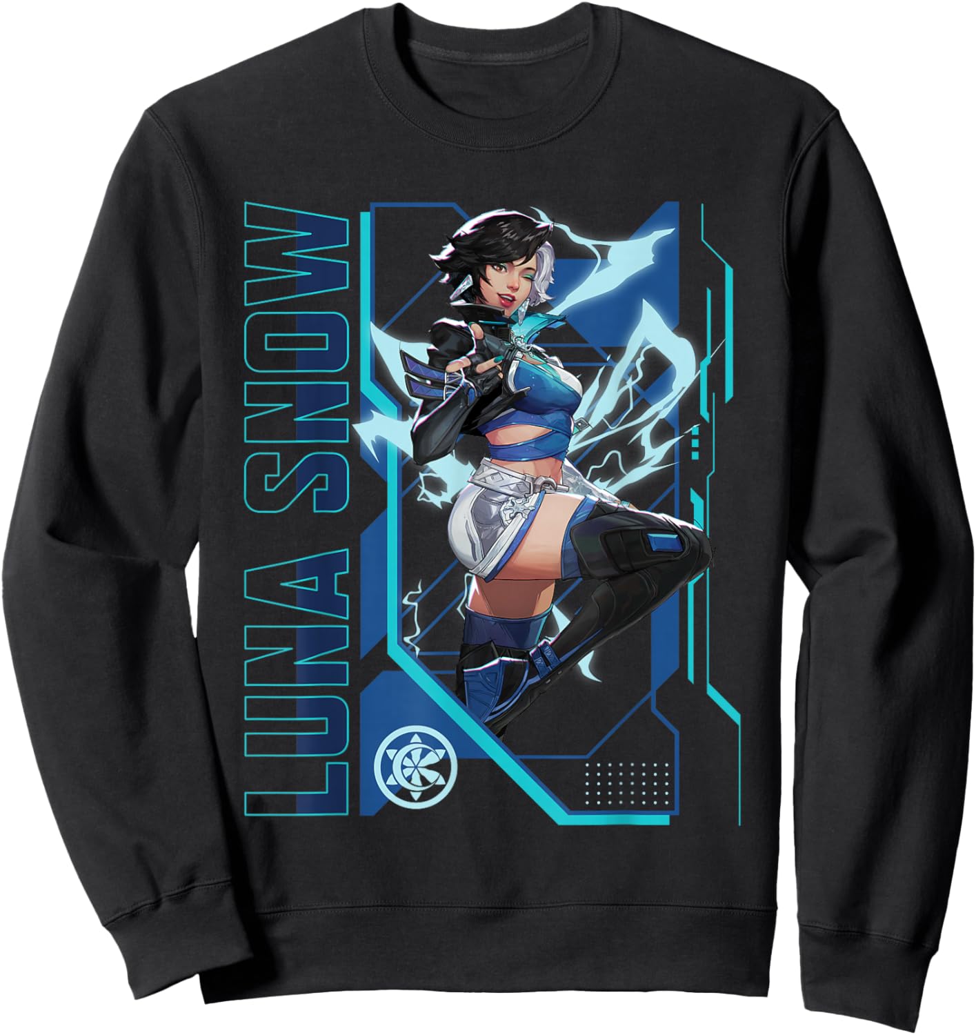 Marvel Rivals Gamerverse Super Hero PVP Luna Snow Sweatshirt - Sweatshirt | Black