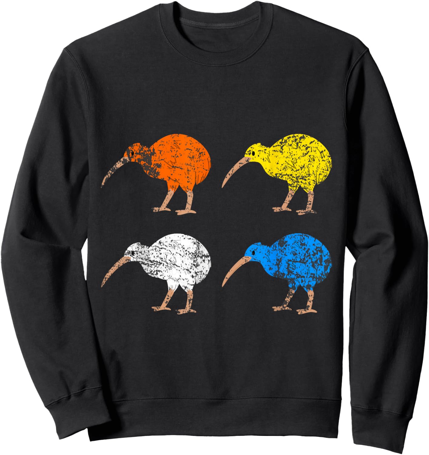Pop Art Kiwi New Zealand Sweatshirt - Sweatshirt | Black