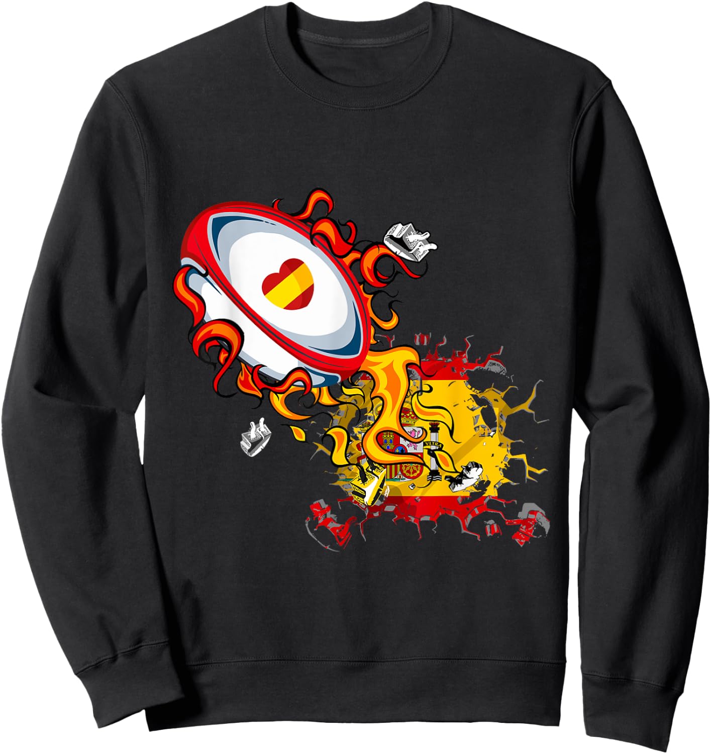 Spain Rugby Sweatshirt - Sweatshirt | Black
