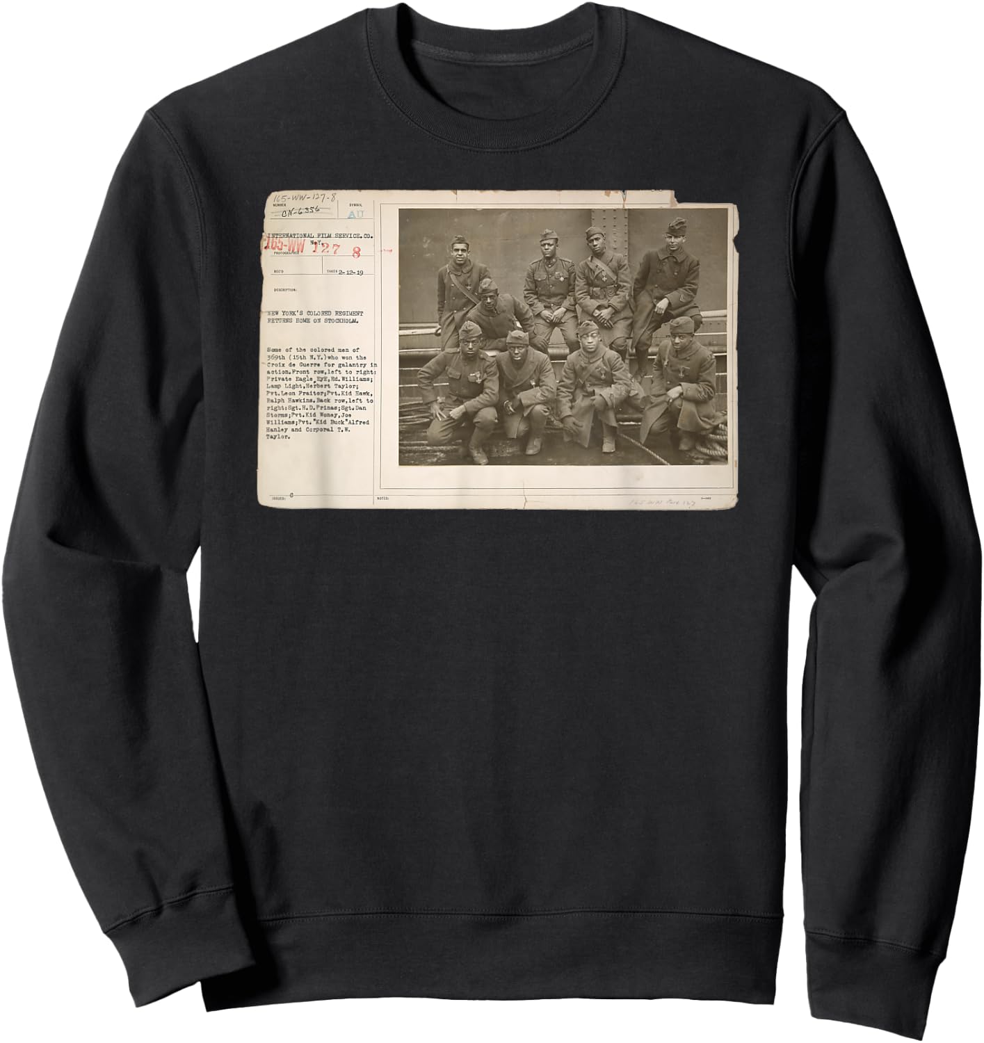 Black History Harlem Hellfighters Sweatshirt - Sweatshirt | Black