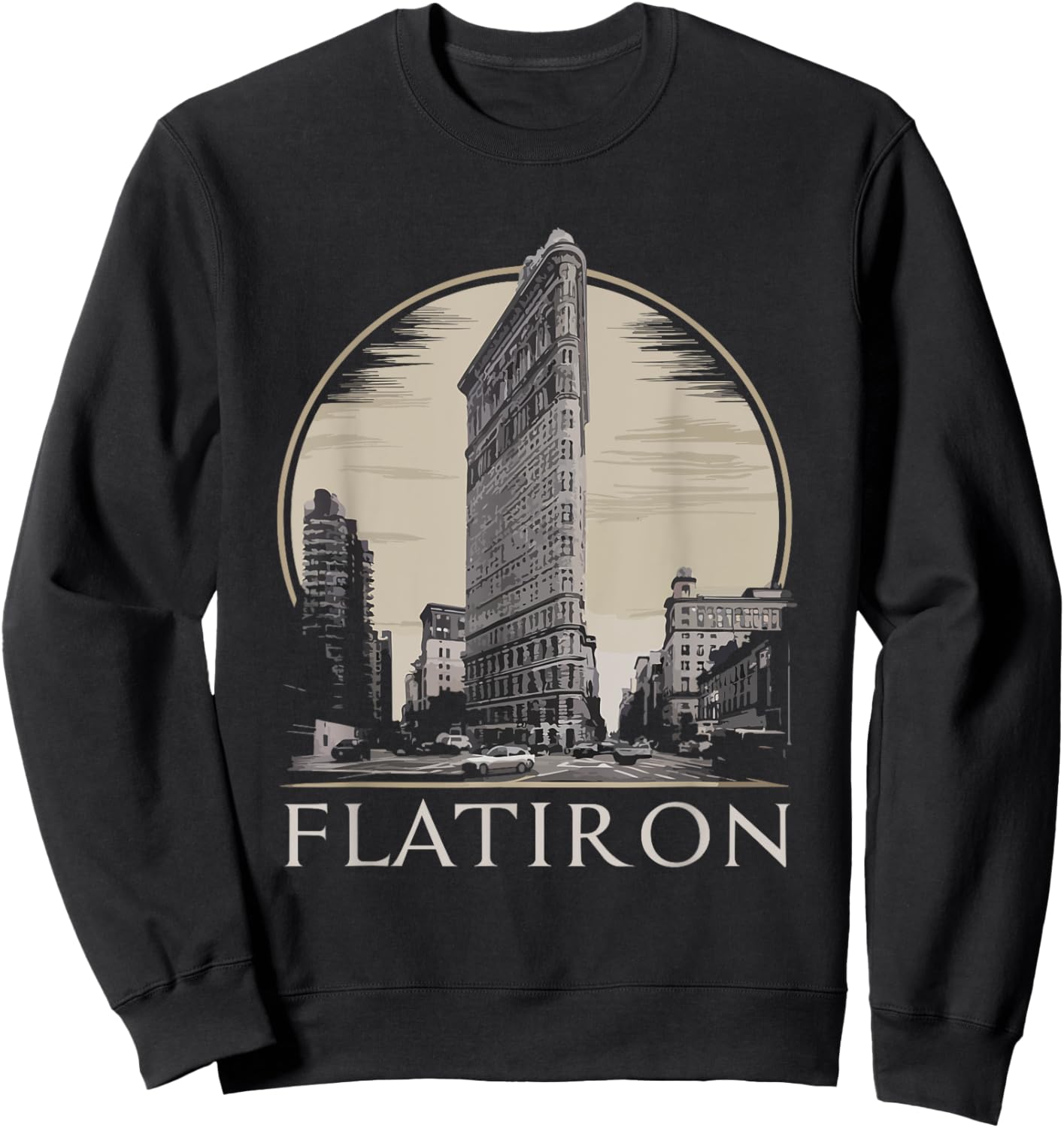 Vintage NYC Flatiron Building Sweatshirt - Sweatshirt | Black