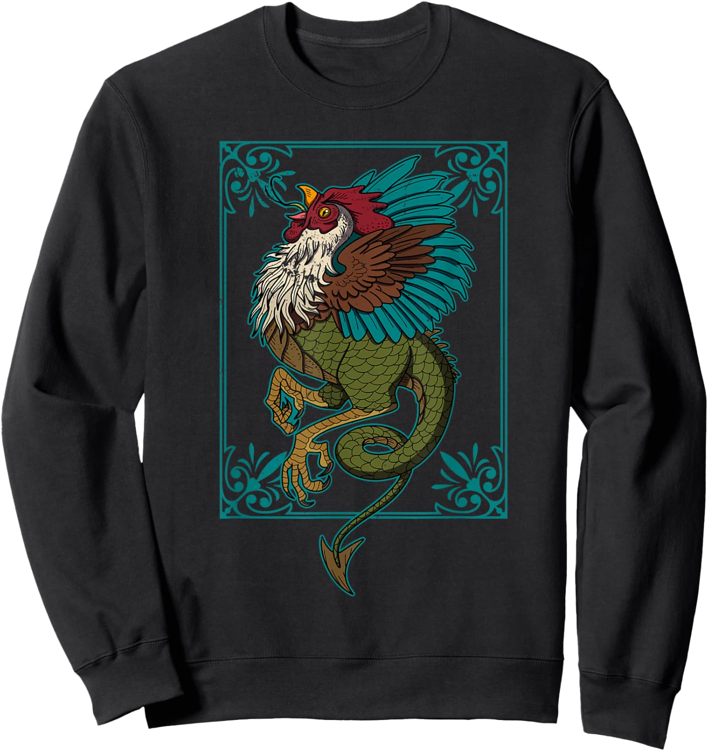 Cockatiel Mythical England Souvenir National Myth Sweatshirt - Sweatshirt | Black