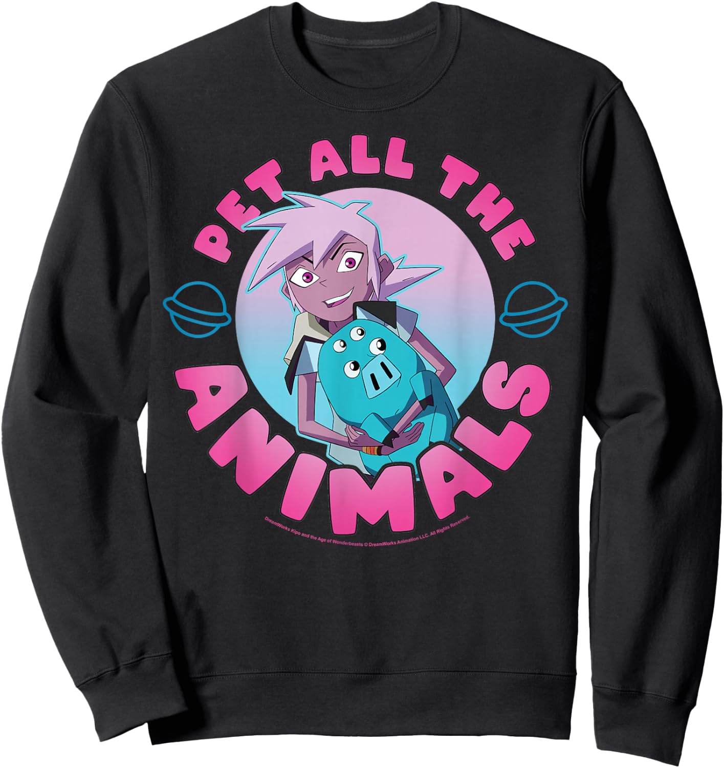 Kipo And The Age Of Wonderbeasts Pet All The Animals Sweatshirt - Sweatshirt | Black