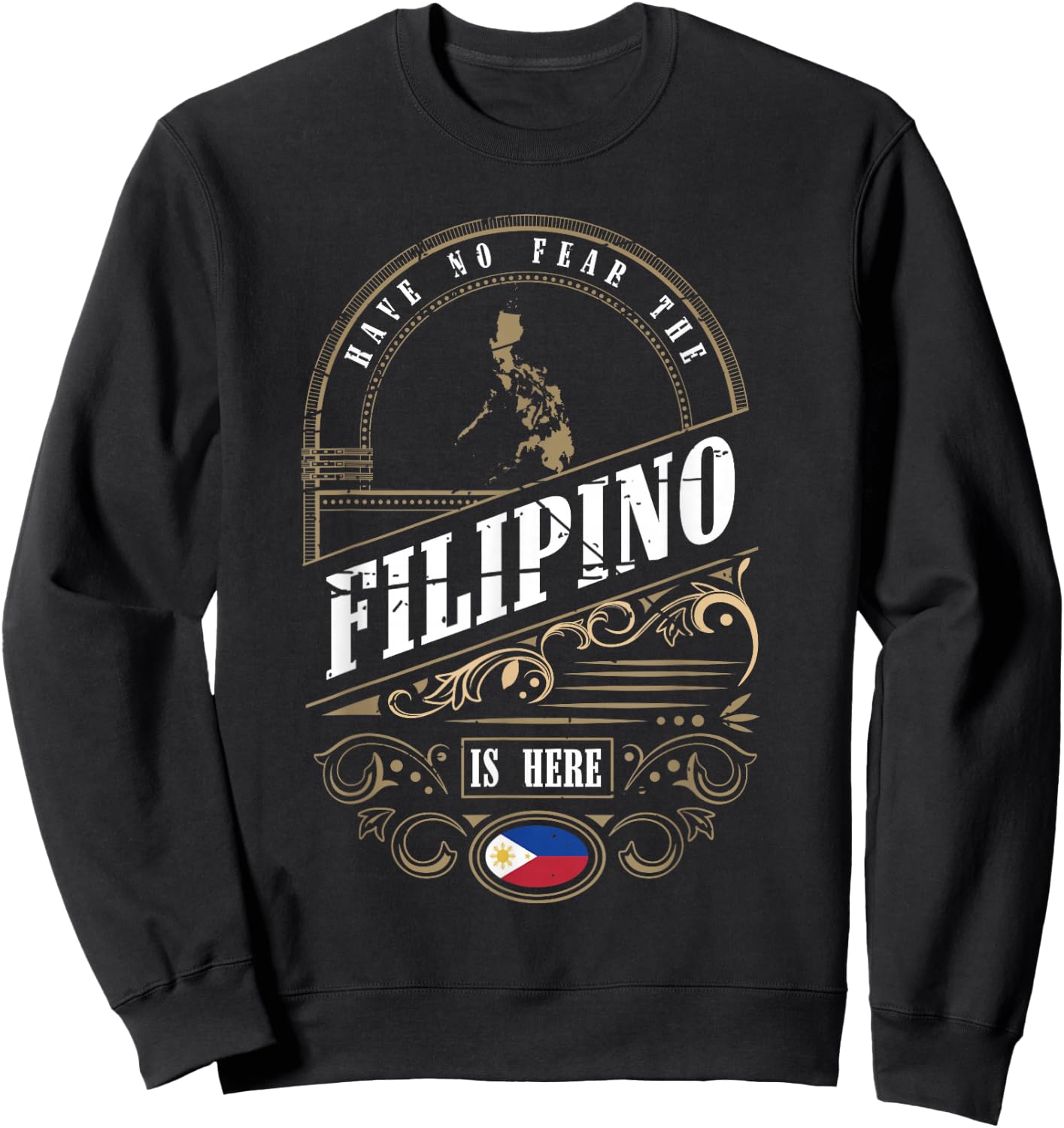 Islands of Felipe Philippines Maharlika Filipino Sweatshirt - Sweatshirt | Black