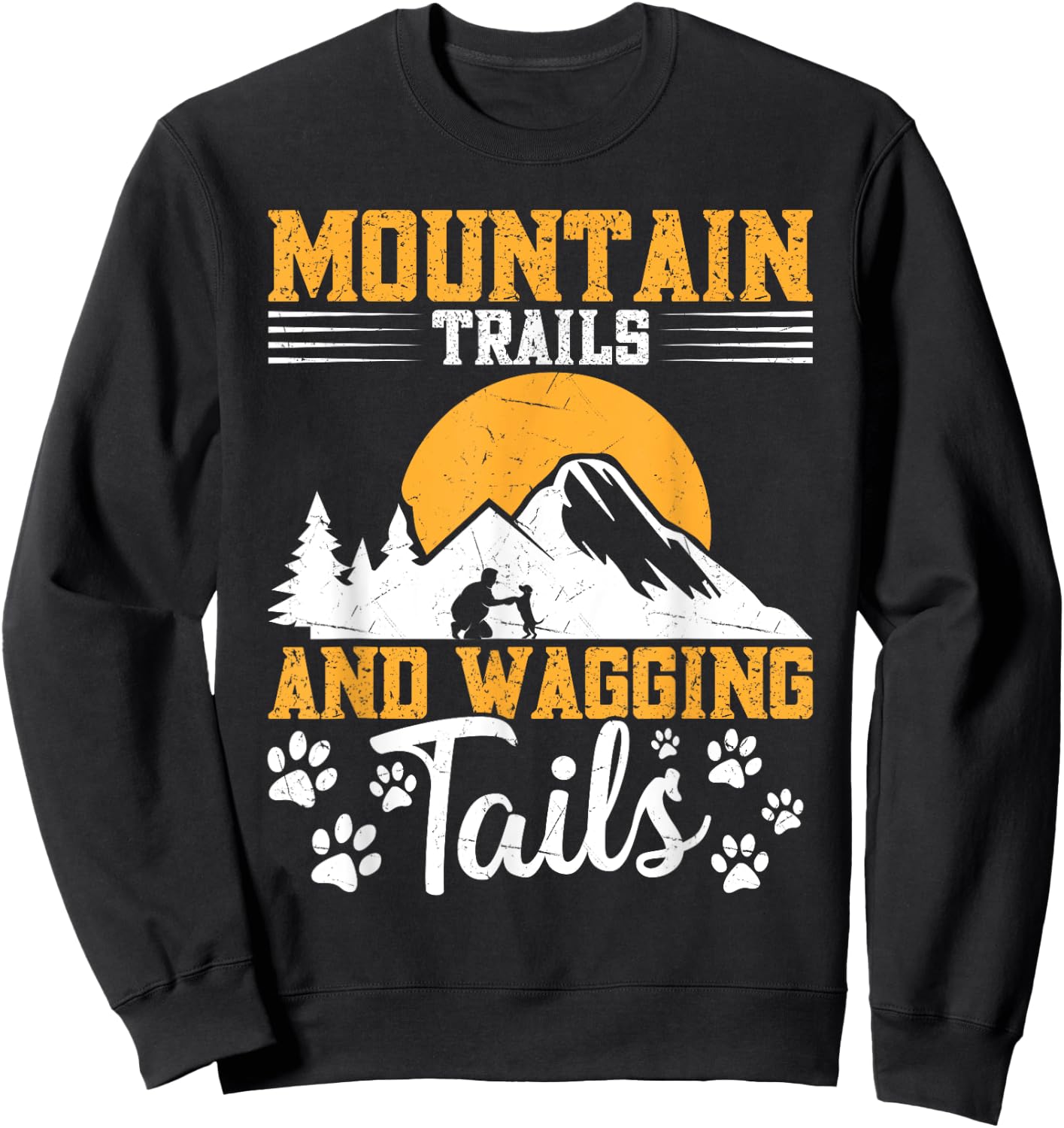 Hiking Accessories Dog Owner Mountain Climber Dog Hiker Sweatshirt - Sweatshirt | Black