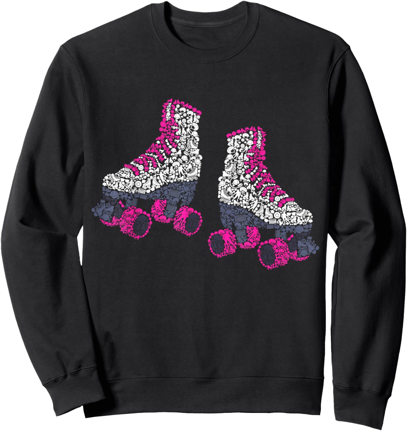 Roller Skates Roller Skating Roller Girl Women Sweatshirt - Sweatshirt | Black