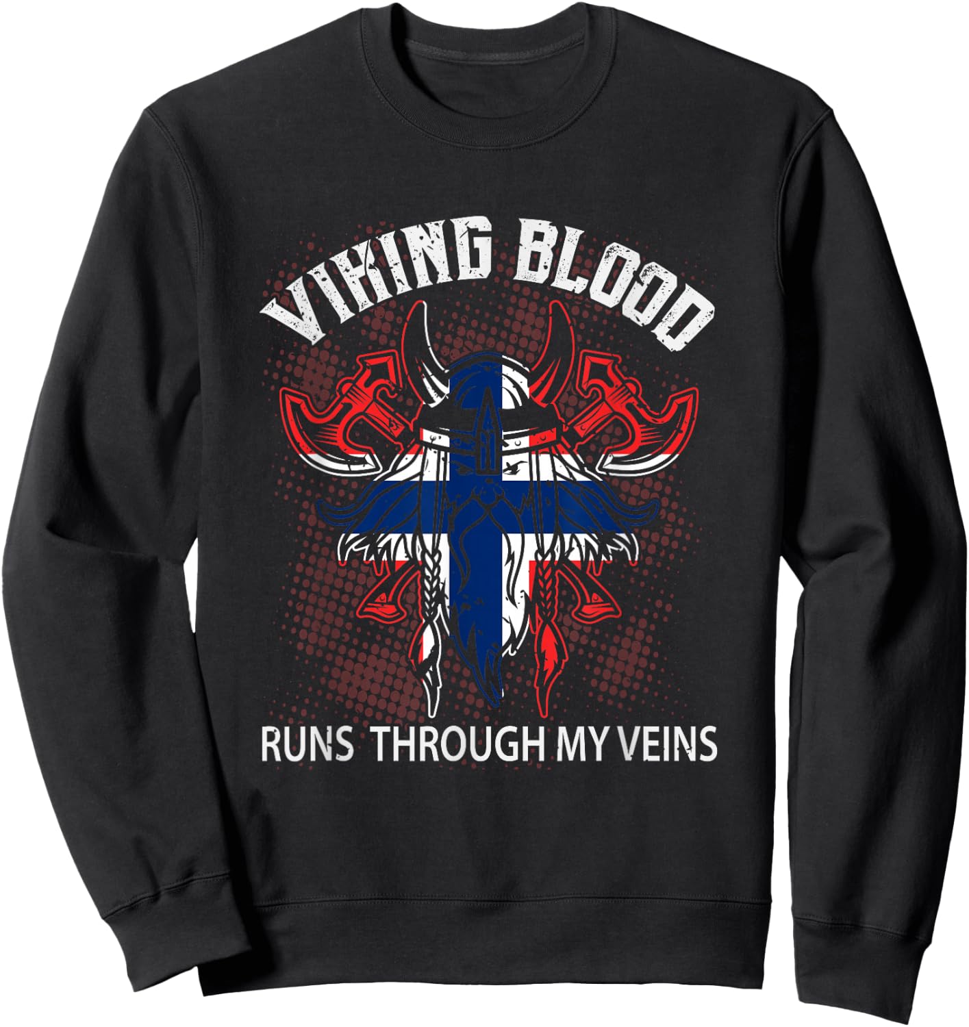 Norwegian Viking Gift Norway Sweatshirt - Sweatshirt | Black
