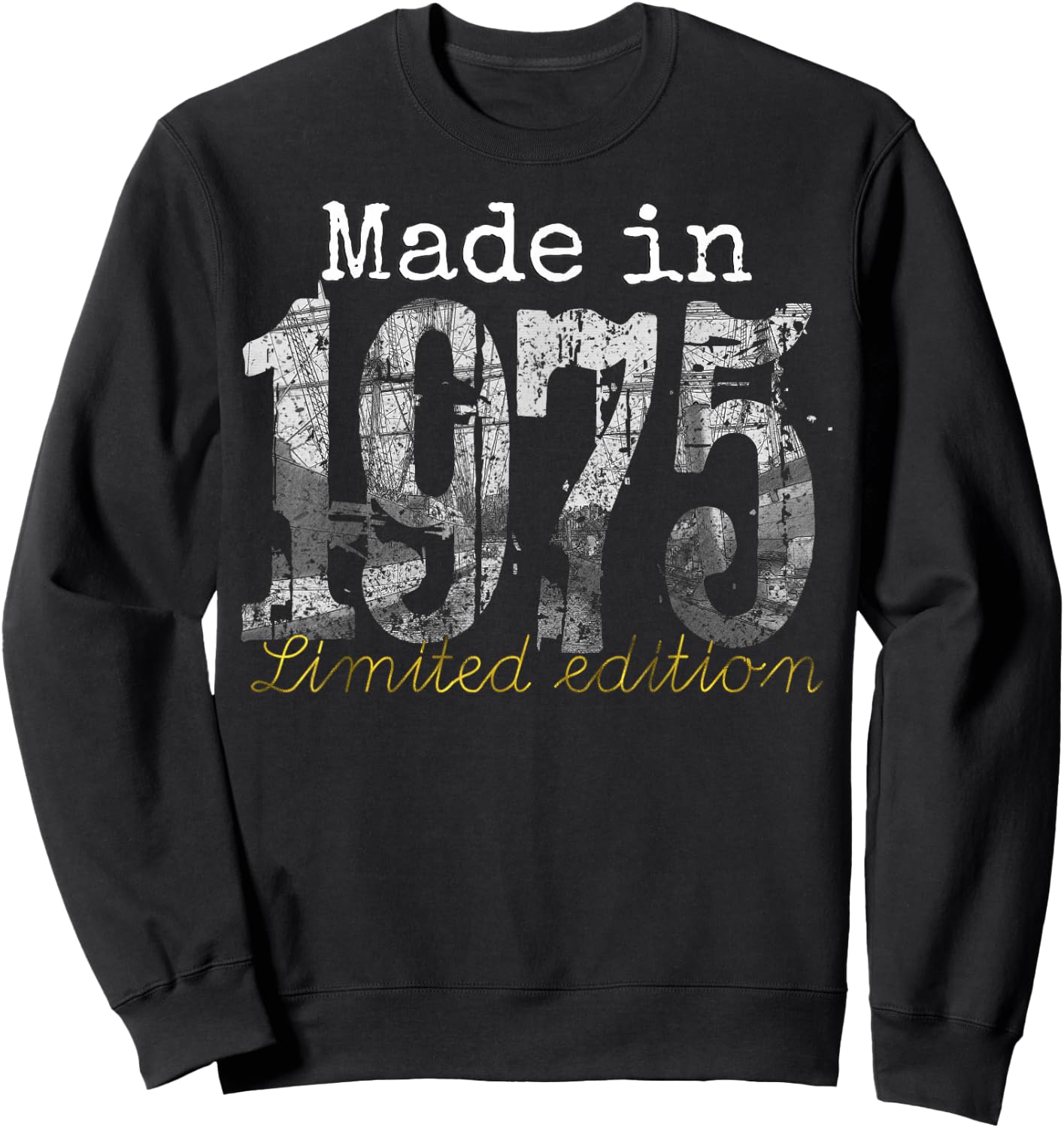 Made in 1975 - 50 Year Old Shirt 1975 50th Birthday Gift Sweatshirt - Sweatshirt | Black