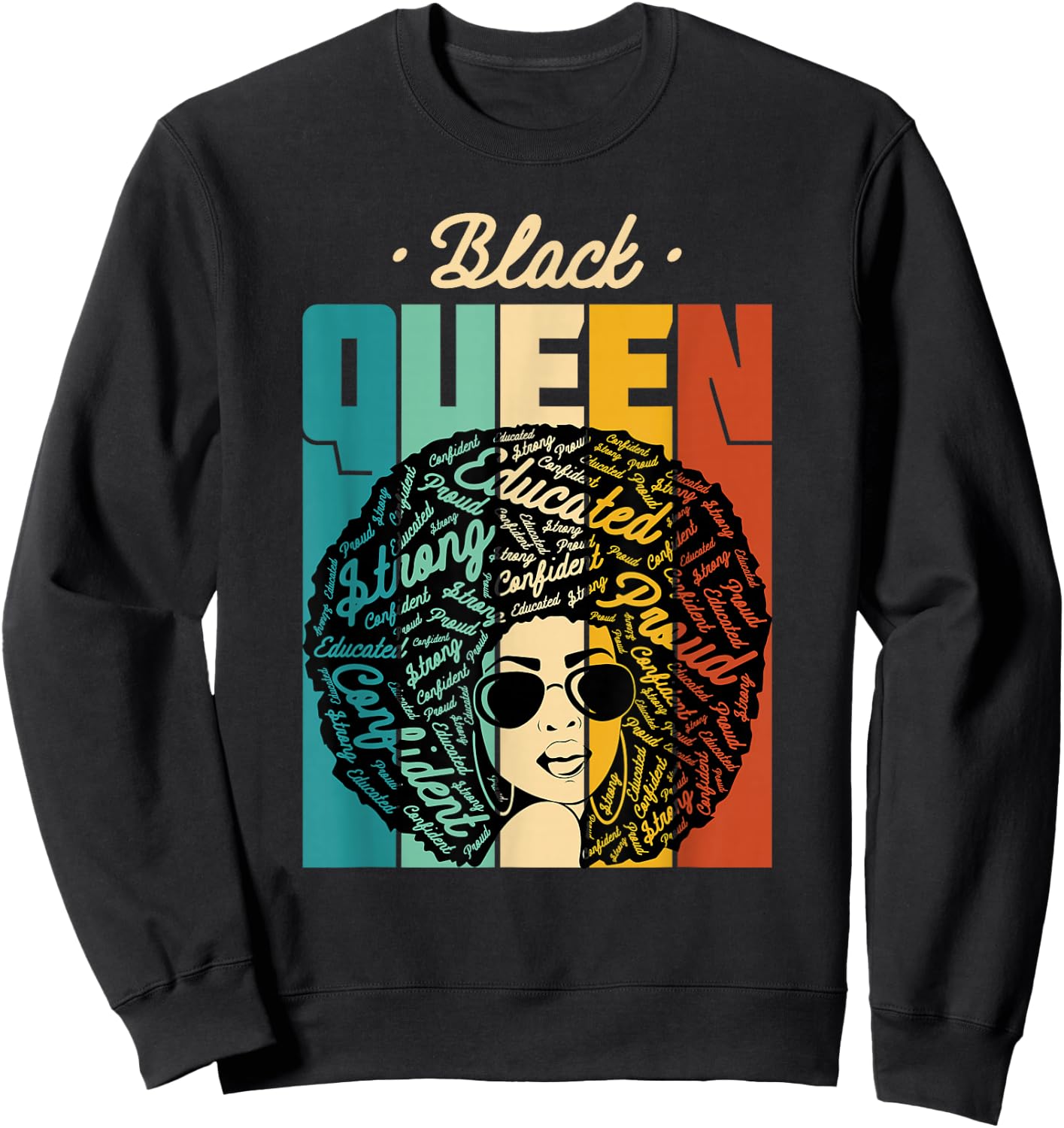 Black Queen - Black History Month & Pride Gift Sweatshirt - Sweatshirt | Black