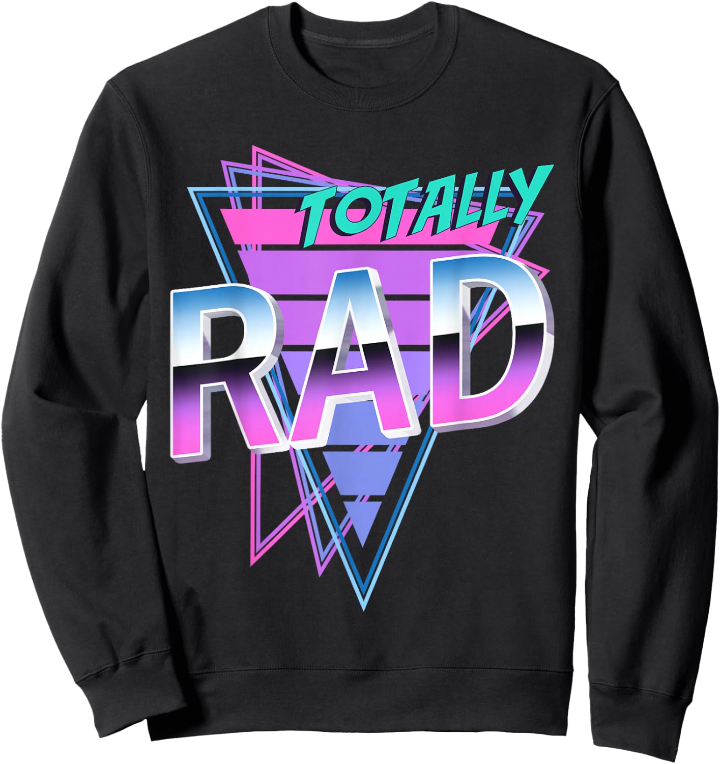 Totally Rad 80's Sweatshirt - Sweatshirt | Black