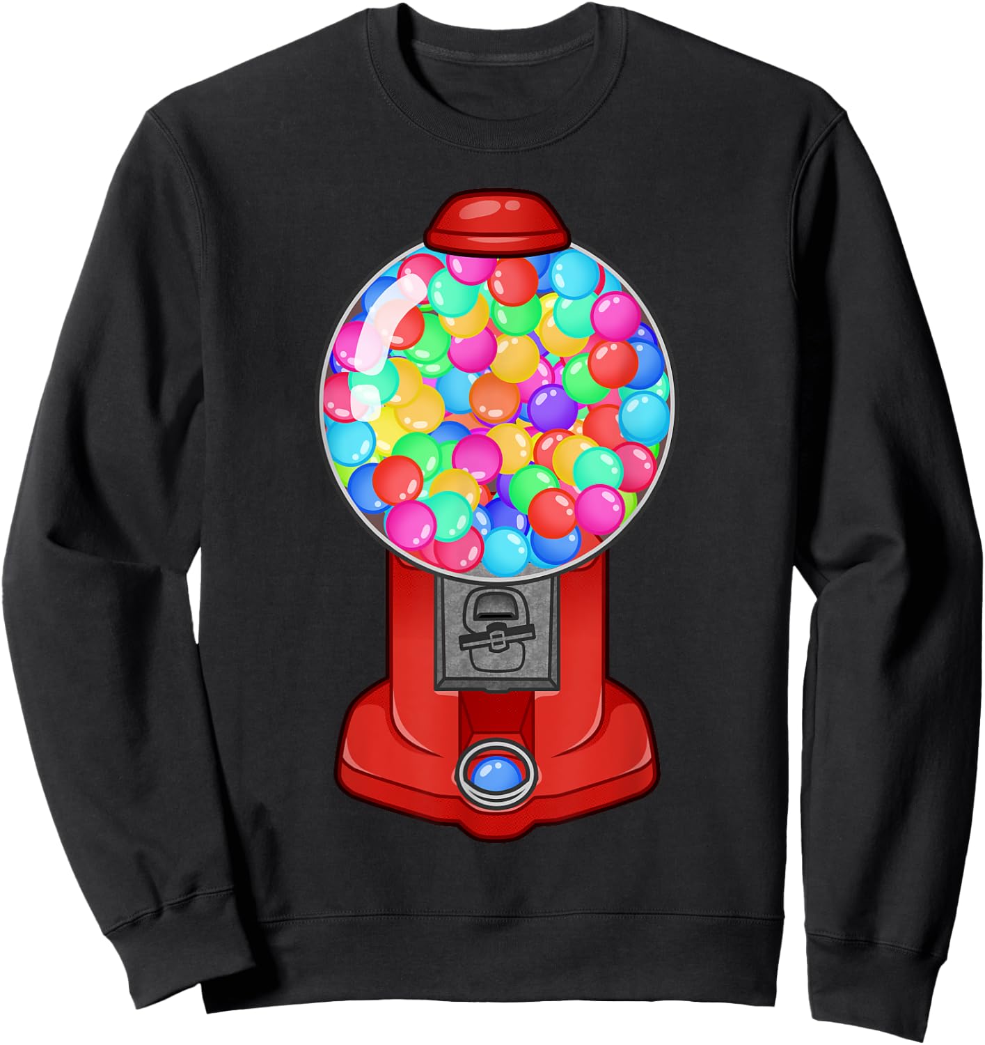 Funny Gumball Machine Halloween Gum Dispenser Easy Costume Sweatshirt - Sweatshirt | Black