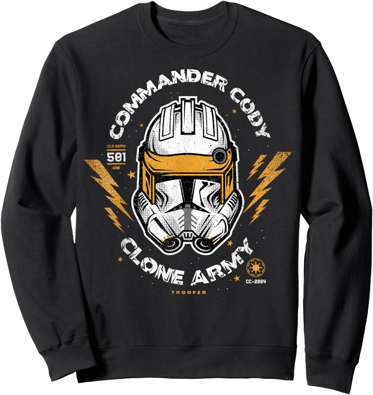Star Wars Clone Wars Commander Cody Clone Army Portrait Sweatshirt - Sweatshirt | Black