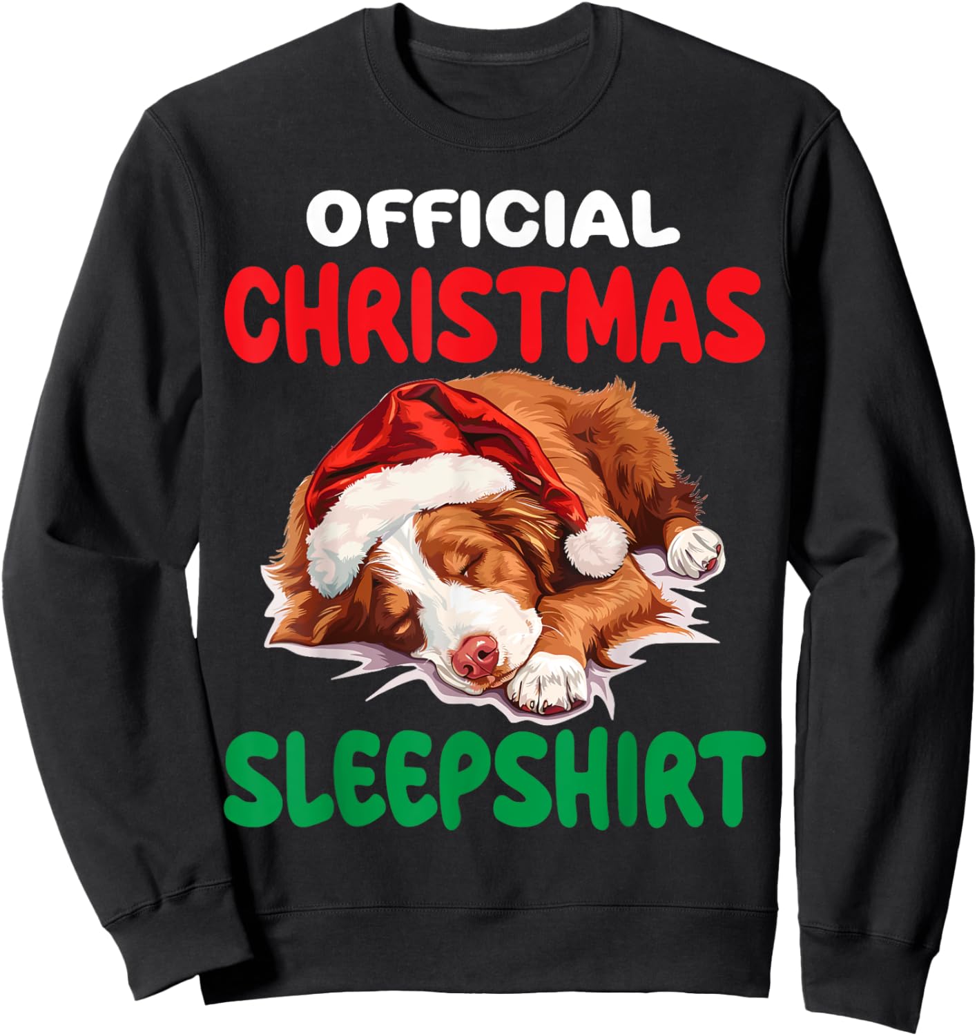 Cute Nova Scotia Duck Tolling Retriever Dog Official Women Kids Sweatshirt - Sweatshirt | Black