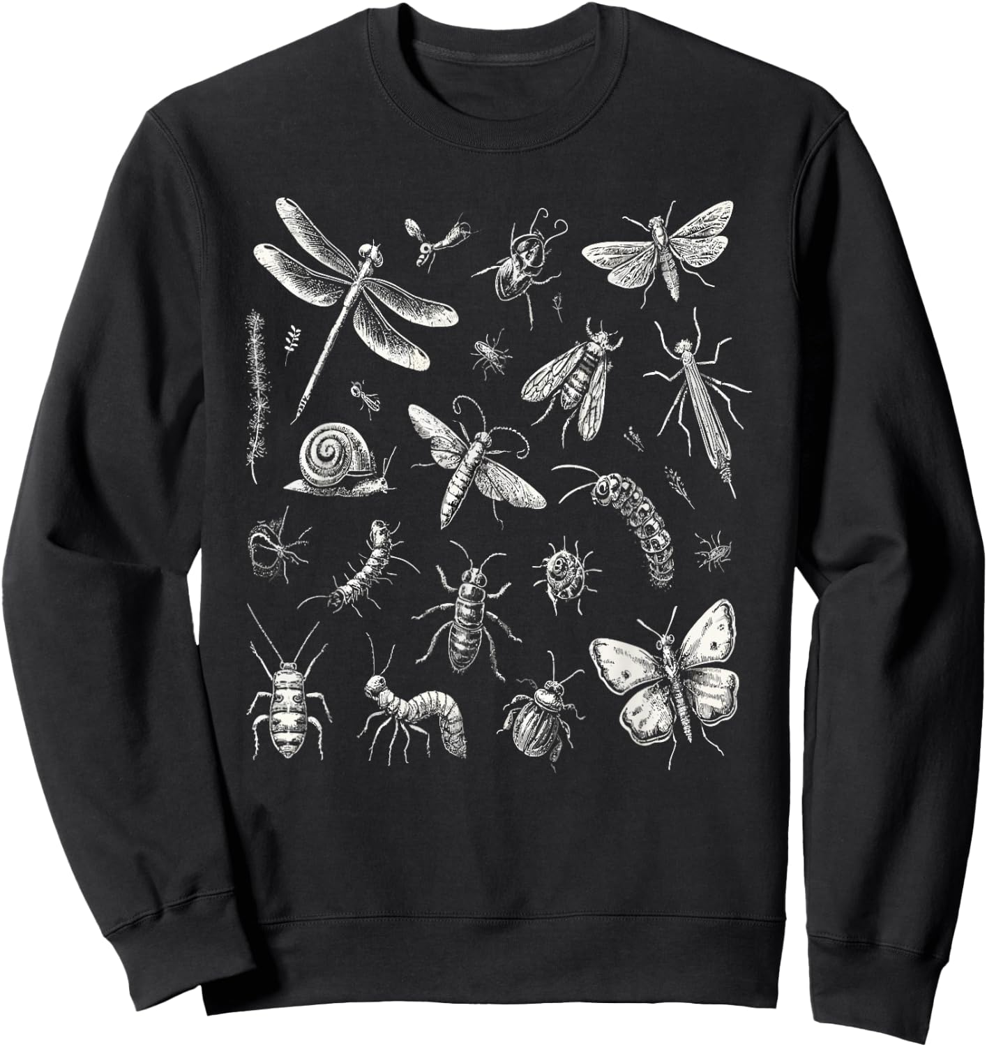 Minibeasts - Insects and Invertebrates Nature Lover Sweatshirt - Sweatshirt | Black