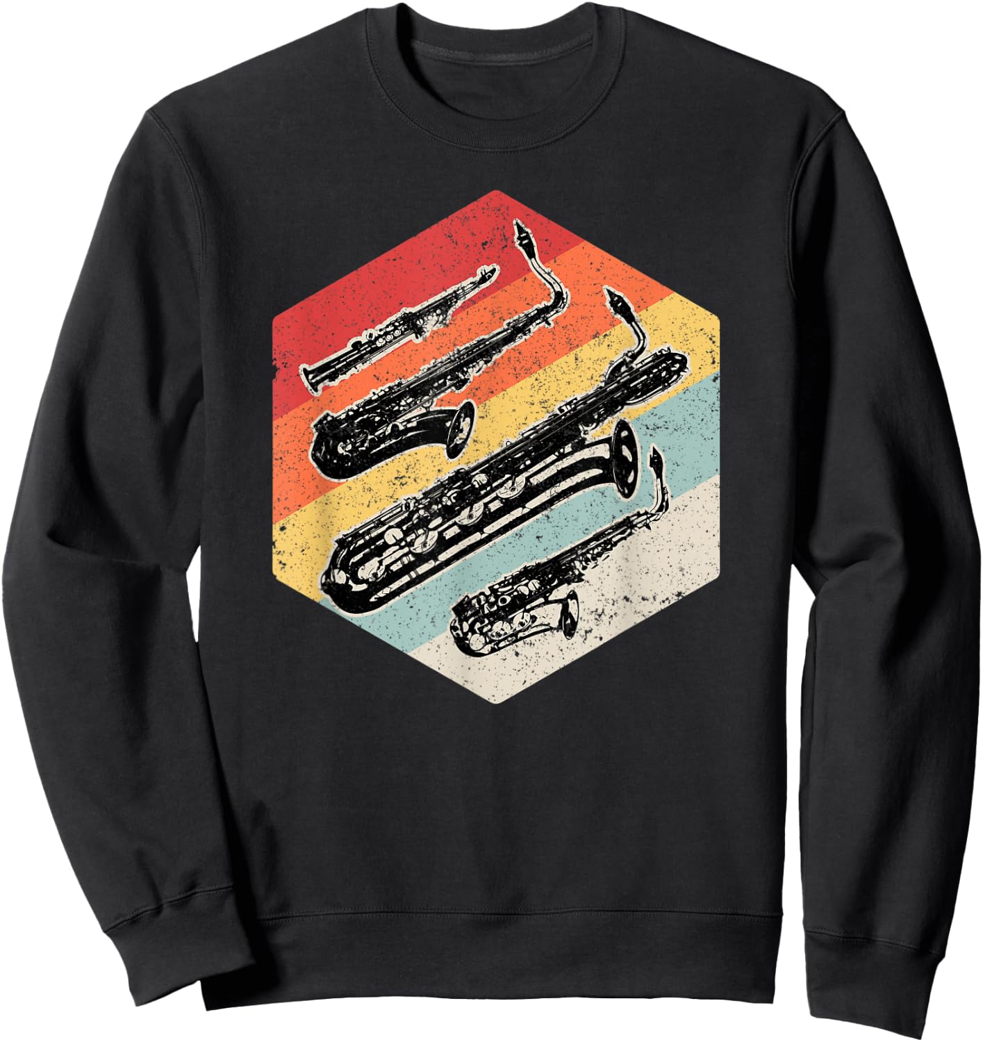 Alto Tenor Soprano Bari Baritone Sax Saxophone Player Gift Sweatshirt - Sweatshirt | Black