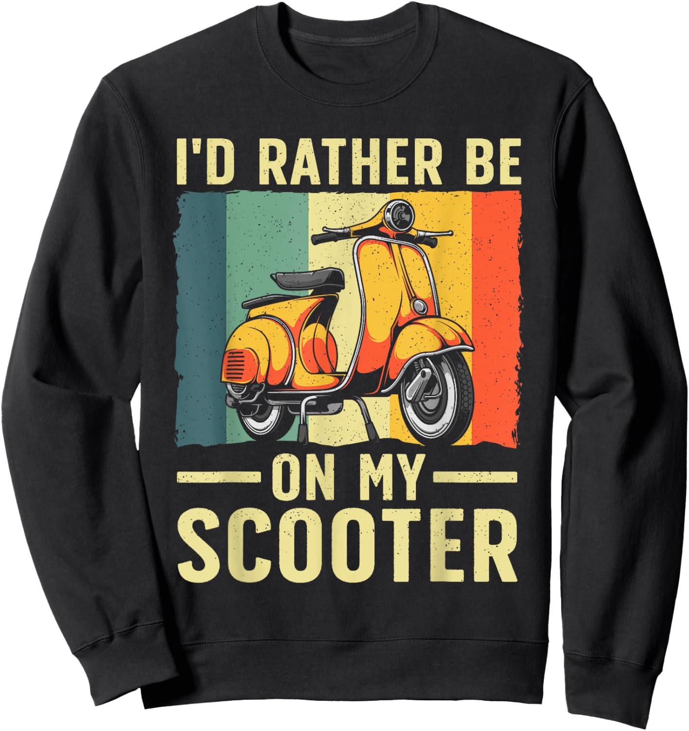 Best Scooter Women Motorcycle Motor Biker Scoot Bike Sweatshirt - Sweatshirt | Black