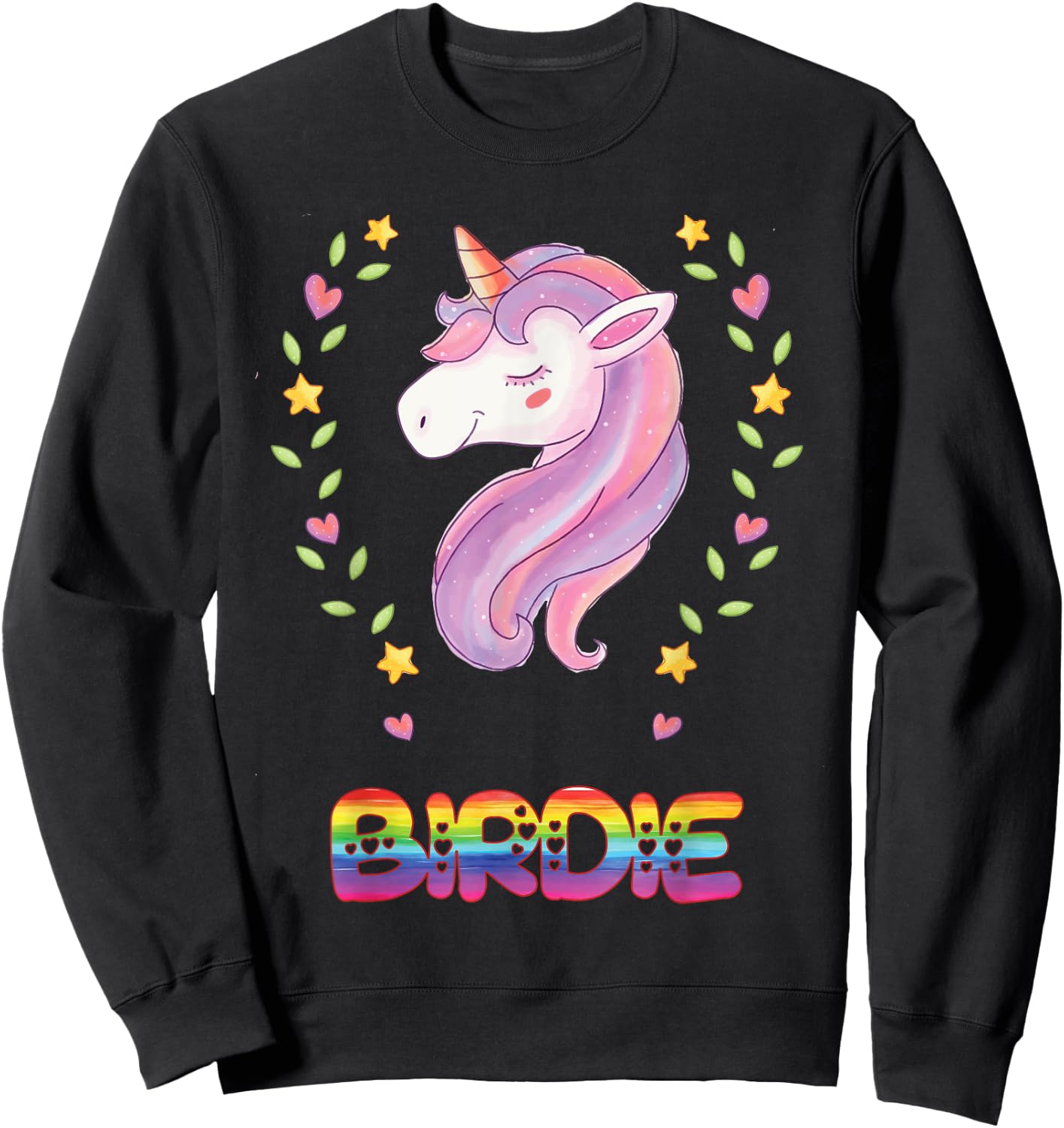 Birdie Name Sweatshirt - Sweatshirt | Black