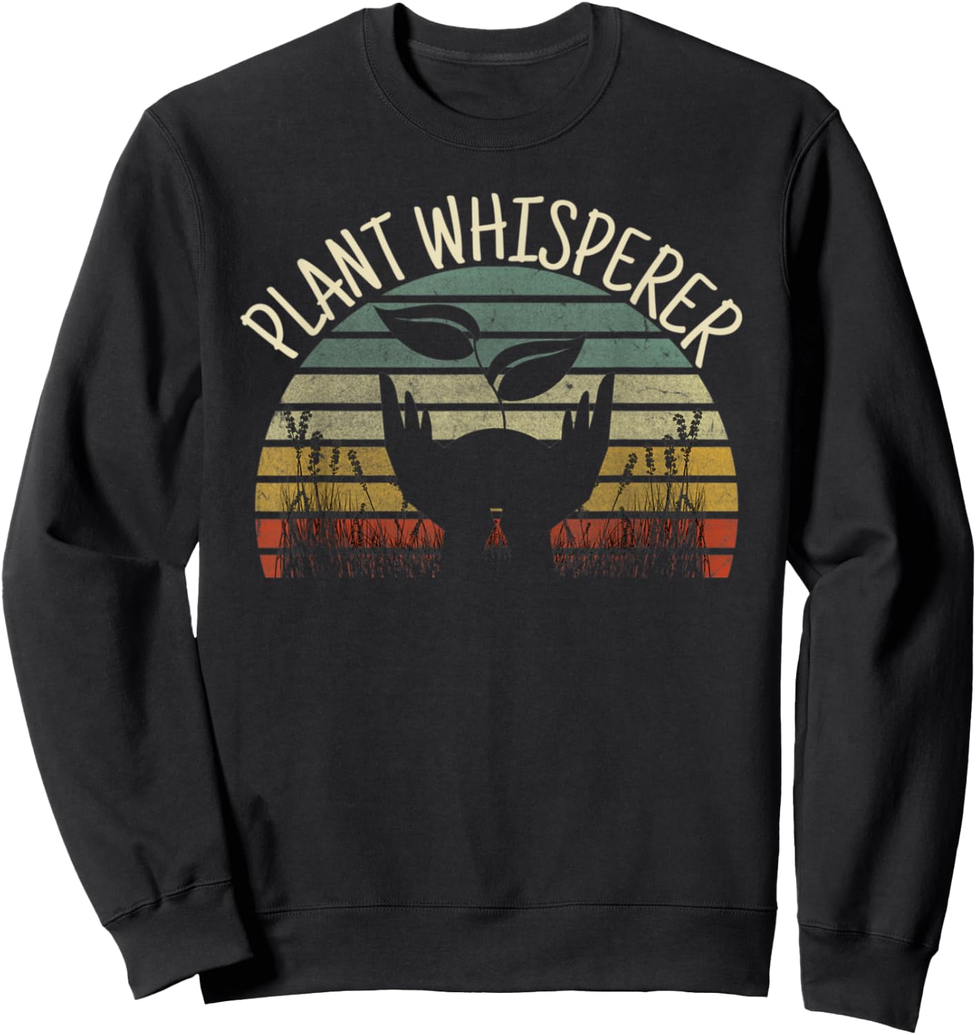 Vintage Gardener Shirt - Plant Whisperer Sweatshirt - Sweatshirt | Black