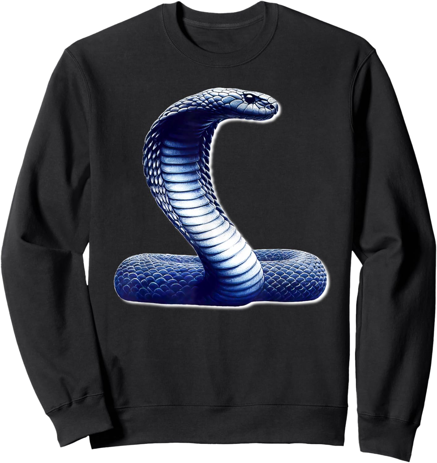 King Cobra Snake x Snake Serpent Cobra Sketch Sweatshirt - Sweatshirt | Black