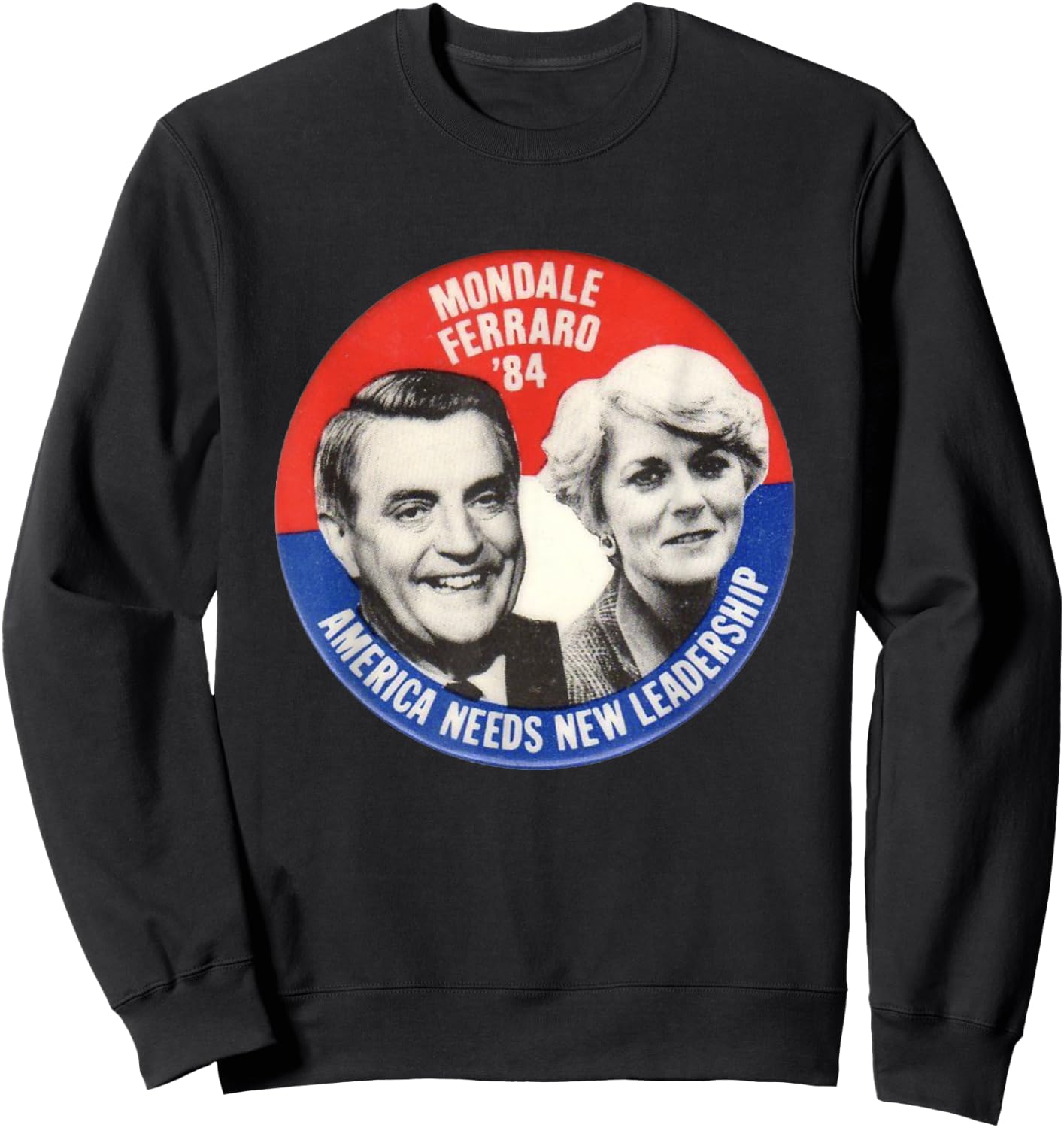 Mondale, Ferraro Shirt Walter Geraldine election Sweatshirt - Sweatshirt | Black