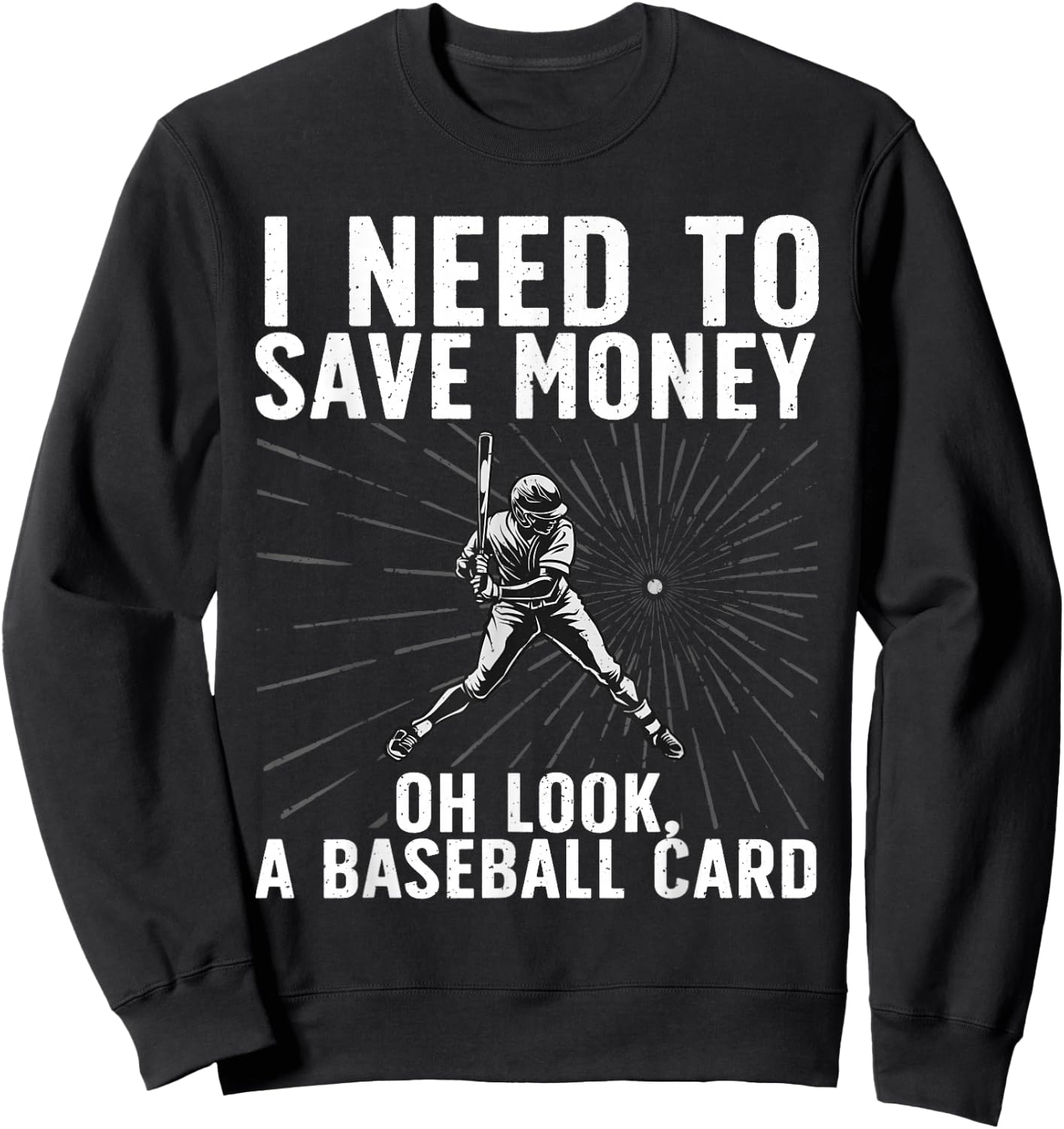 Cool Baseball Card Women Baseball Card Collecting Sweatshirt - Sweatshirt | Black