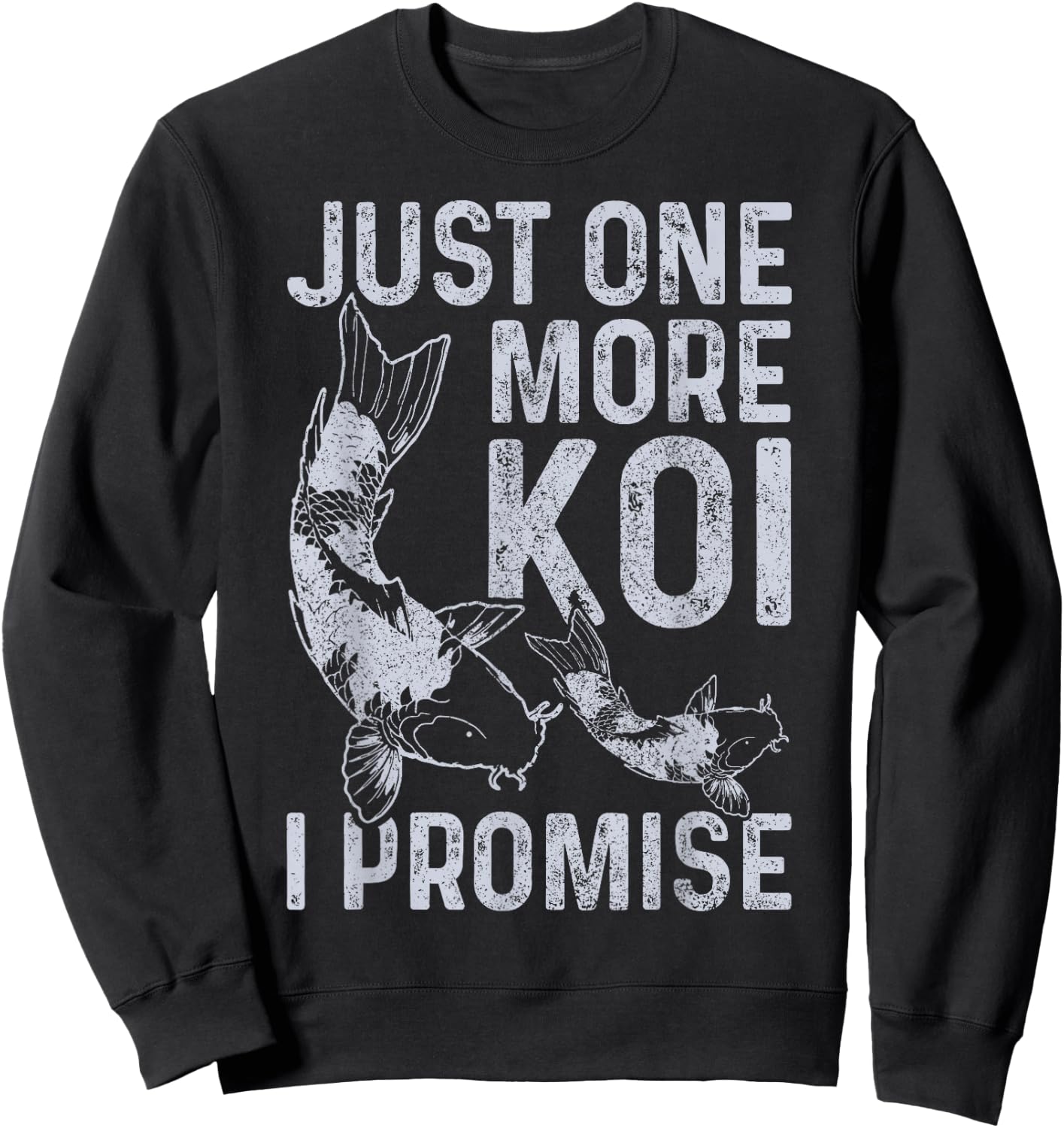 Koi Carp Funny - Nishikigoi Japan Pond Japanese Fish Gift Sweatshirt - Sweatshirt | Black