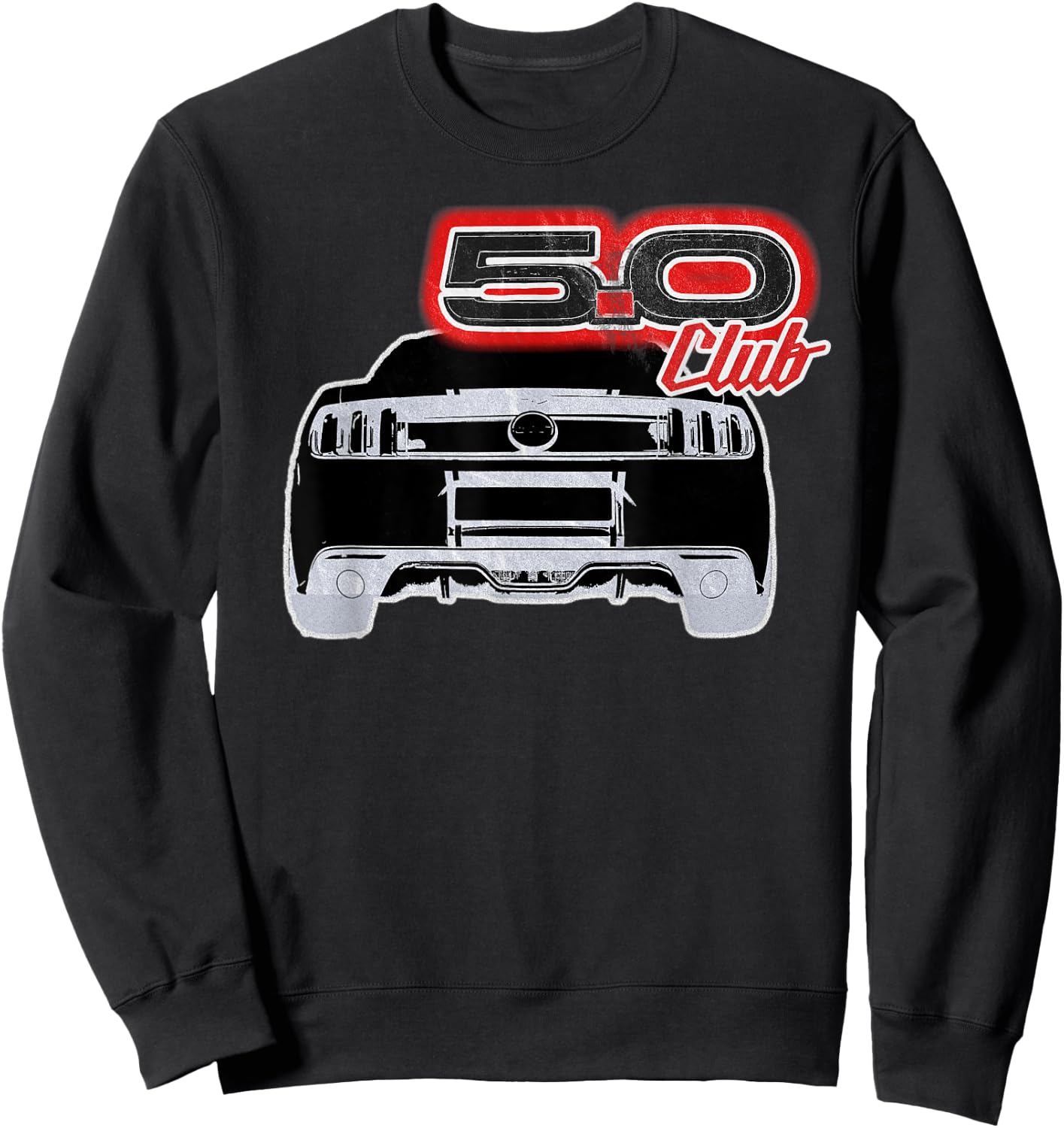 5.0 Coyote Stang American Car Horsepower v8 Muscle Speed Sweatshirt - Sweatshirt | Black