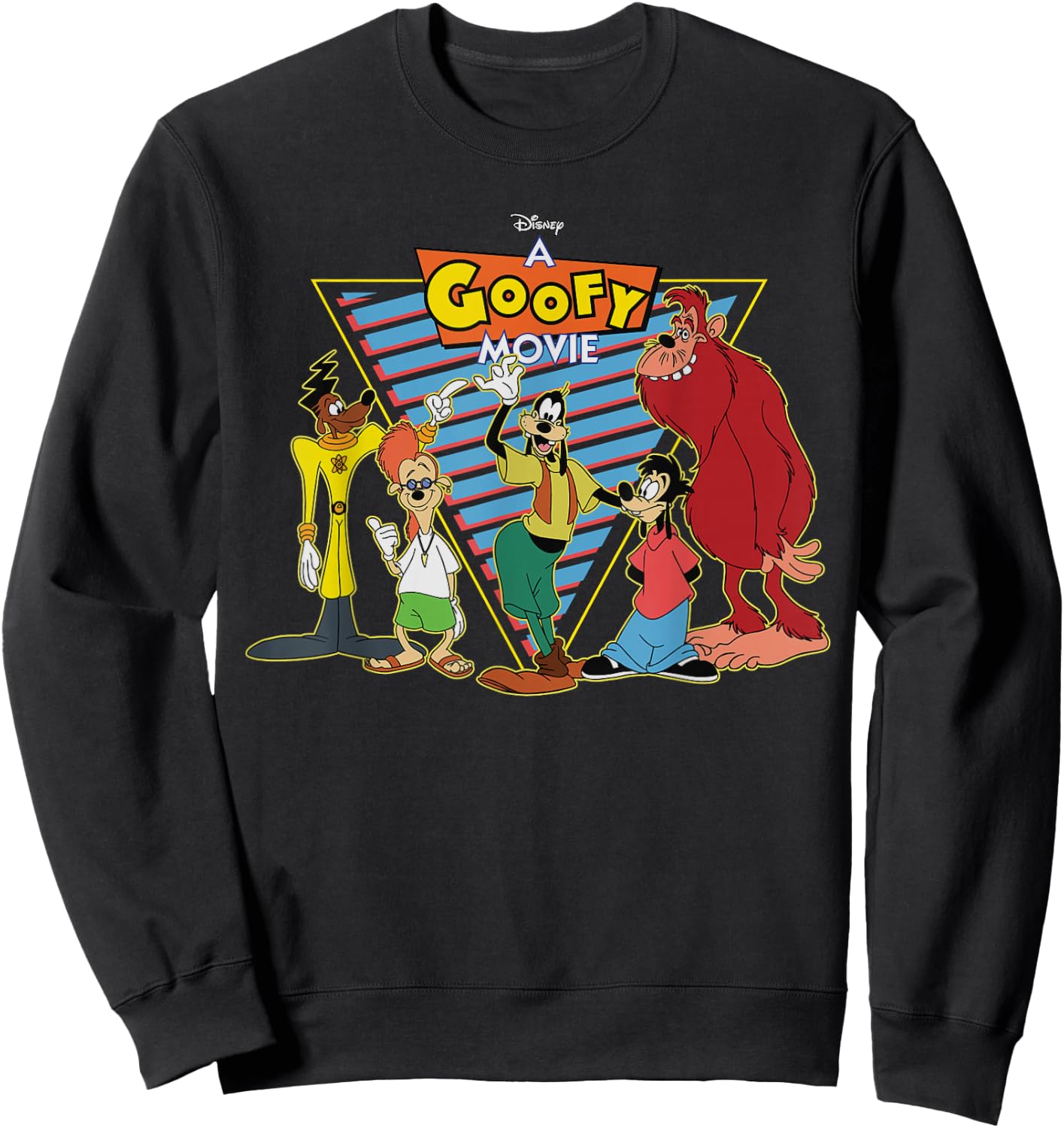 Disney A Goofy Movie Crew 90s Sweatshirt - Sweatshirt | Black