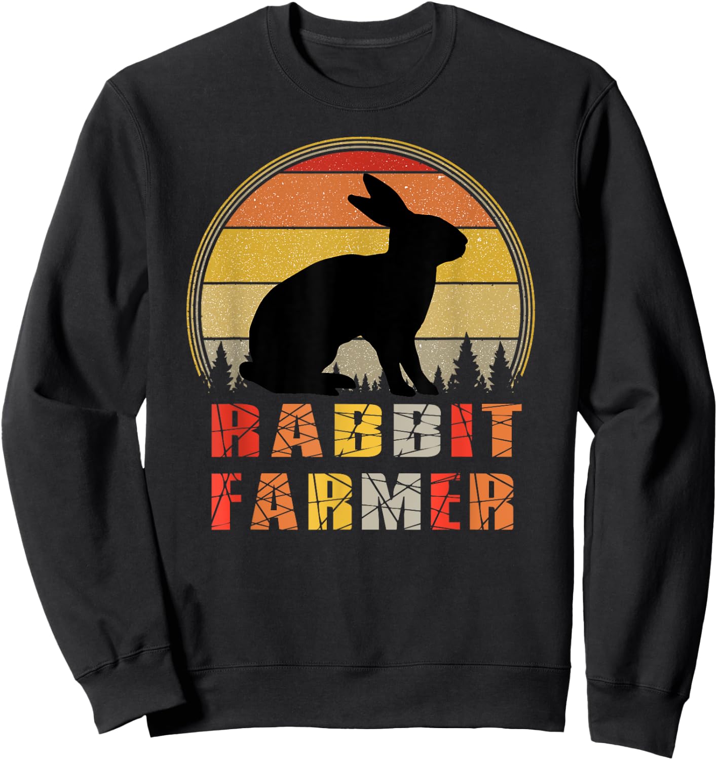 Rabbit Farmer Gift Sweatshirt - Sweatshirt | Black