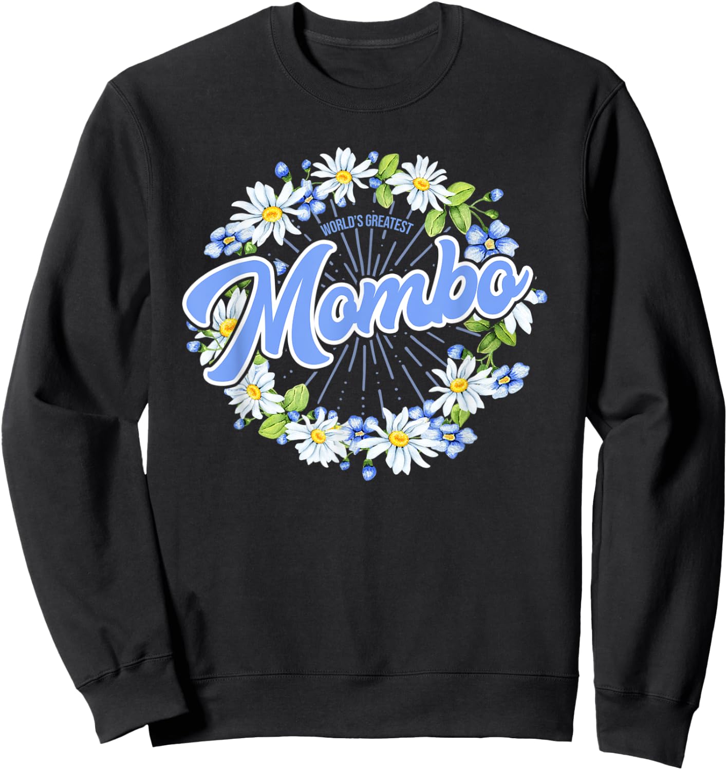 World's Greatest Mombo - Gift Grandma Sweatshirt - Sweatshirt | Black