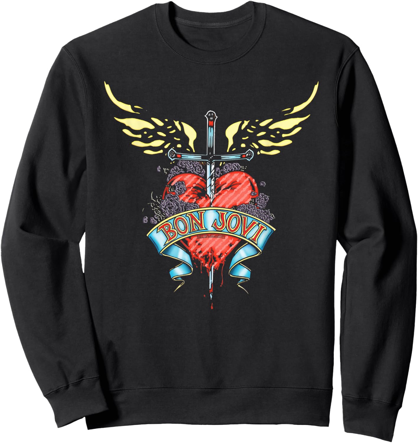 Bon Jovi Daggered Sweatshirt - Sweatshirt | Black