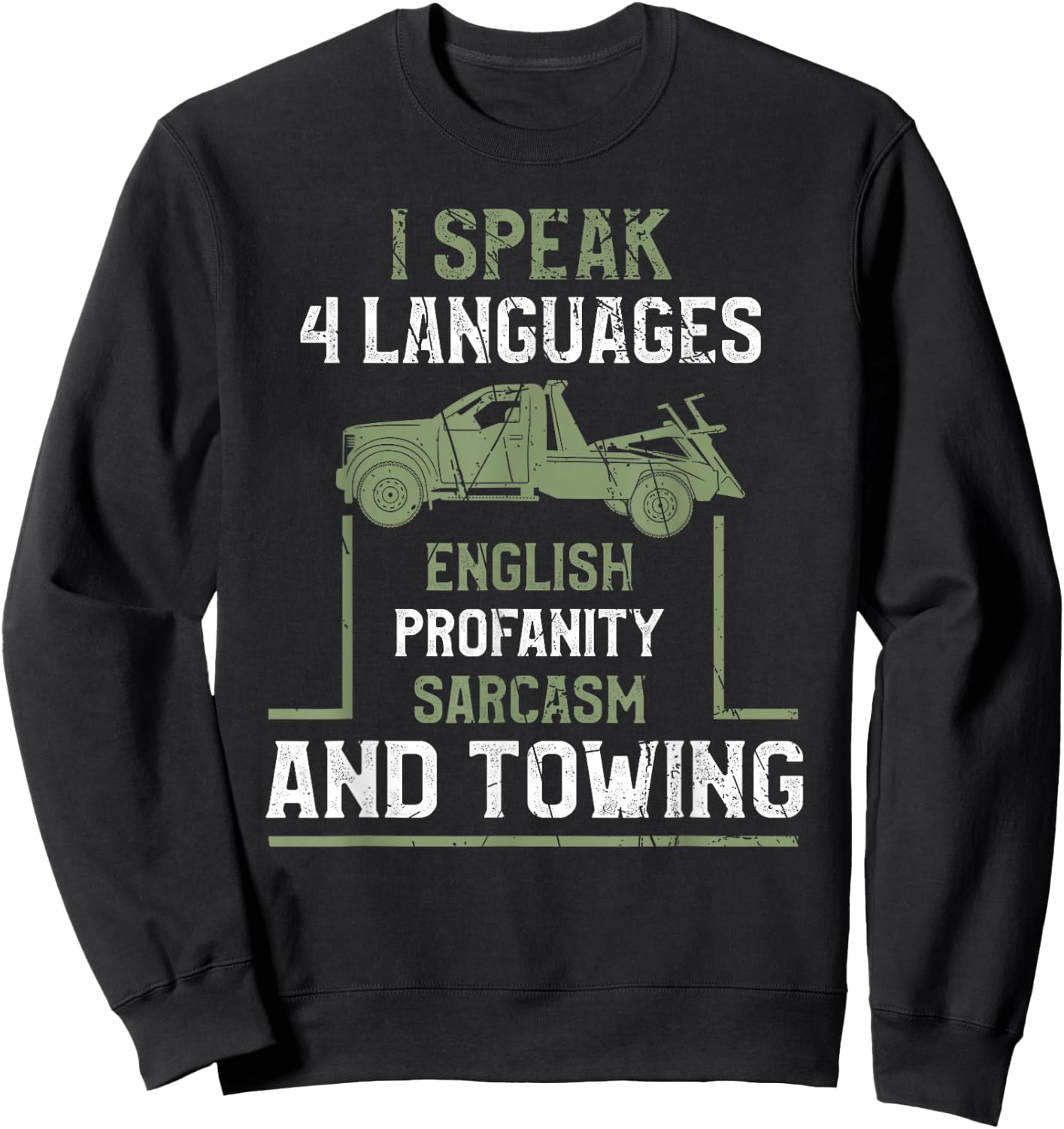 Tow Truck Giftz & More Tow Truck Driver Funny - Black, Small Sweatshirt - Sweatshirt | Black