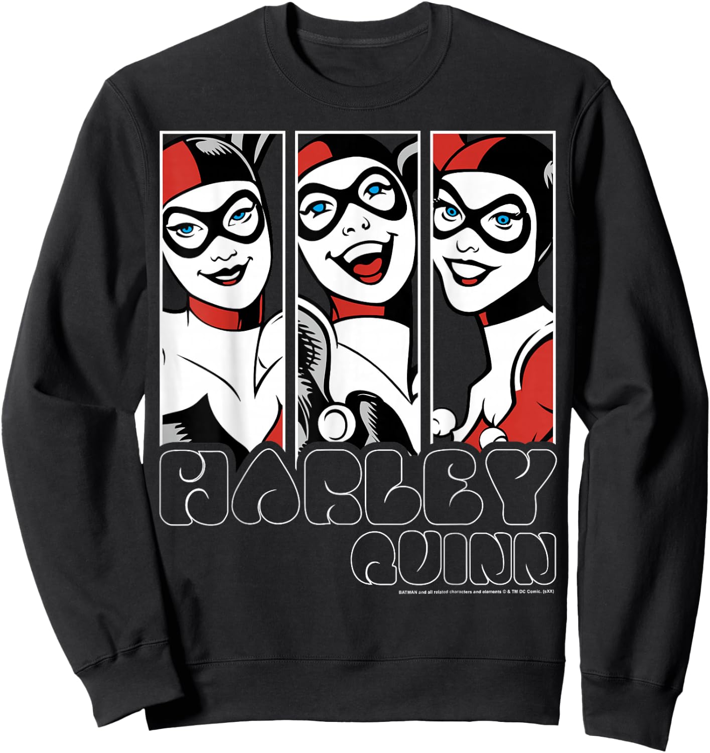 DC Comics Batman Harley Quinn Panels Sweatshirt - Sweatshirt | Black